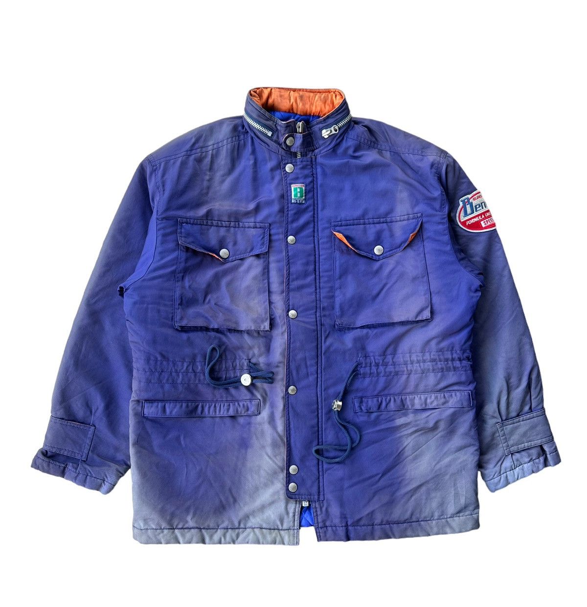 Vintage Sunfaded Benetton formula 1 racing team jacket Size US L / EU 52-54 / 3 - 6 Thumbnail