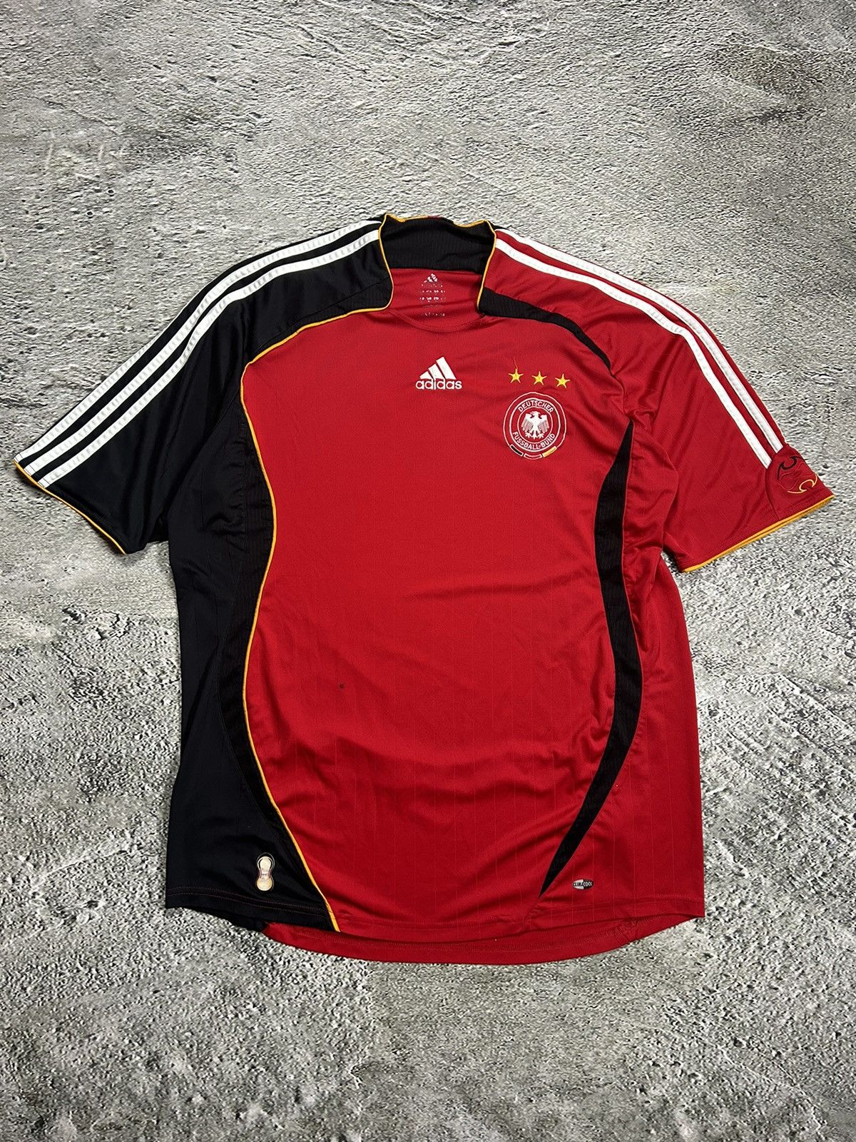 Adidas × Vintage Adidas Germany 2005 2007 vintage jersey away red black Size US XL / EU 56 / 4 - 1 Thumbnail