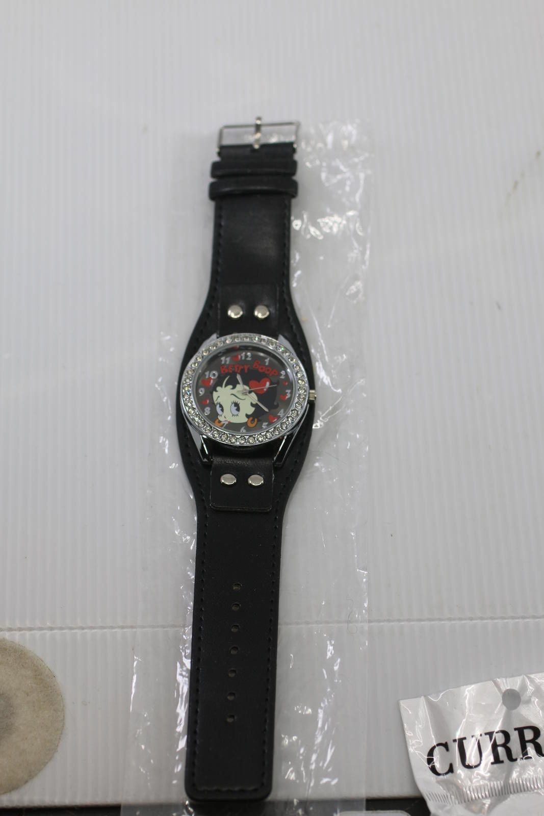 Other King betty boop w/ diamond color style Stones watch black Size ONE SIZE - 1 Thumbnail