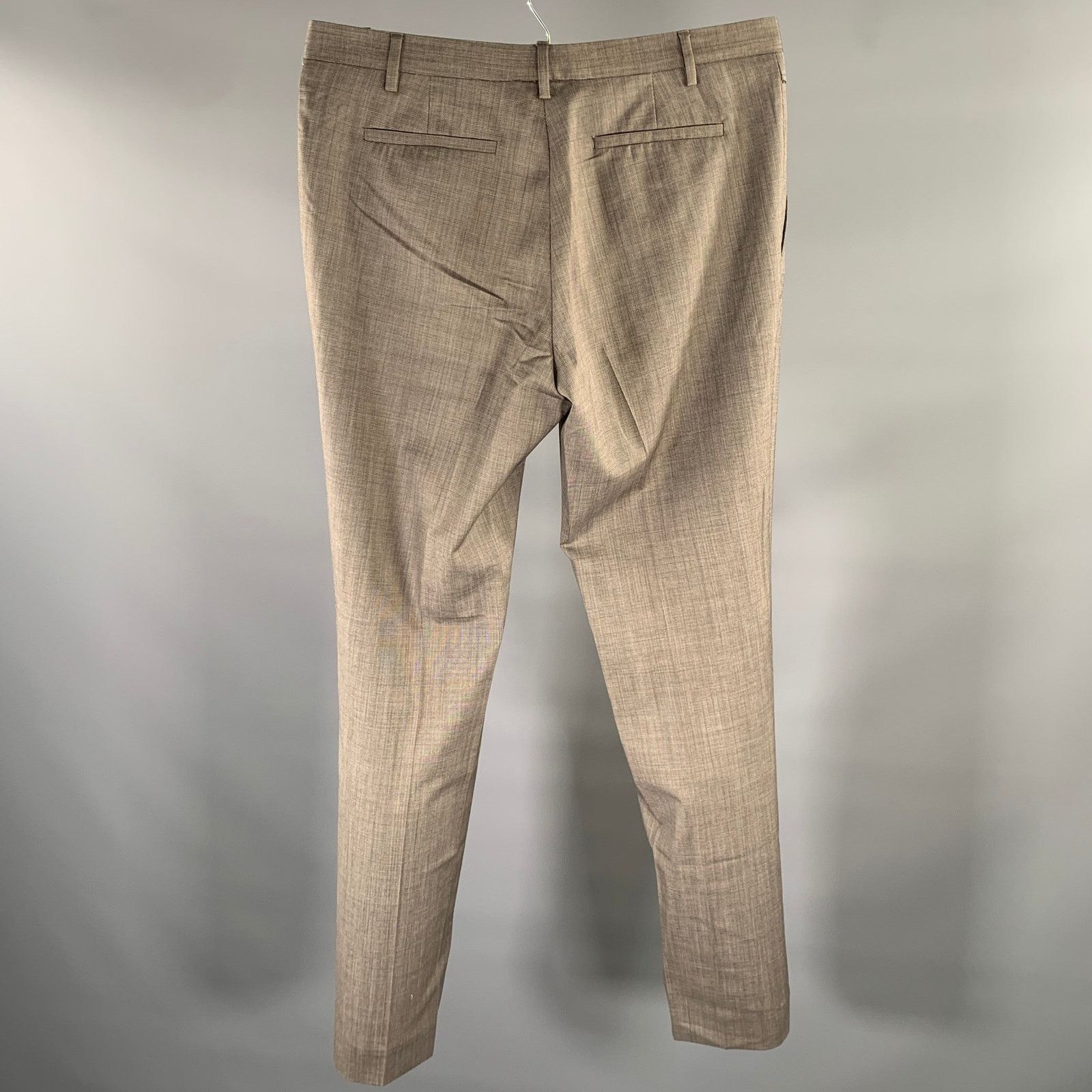 Maison Margiela Size 34 Grey Orange Wool Button Fly Dress Pants Size US 34 / EU 50 - 3 Thumbnail