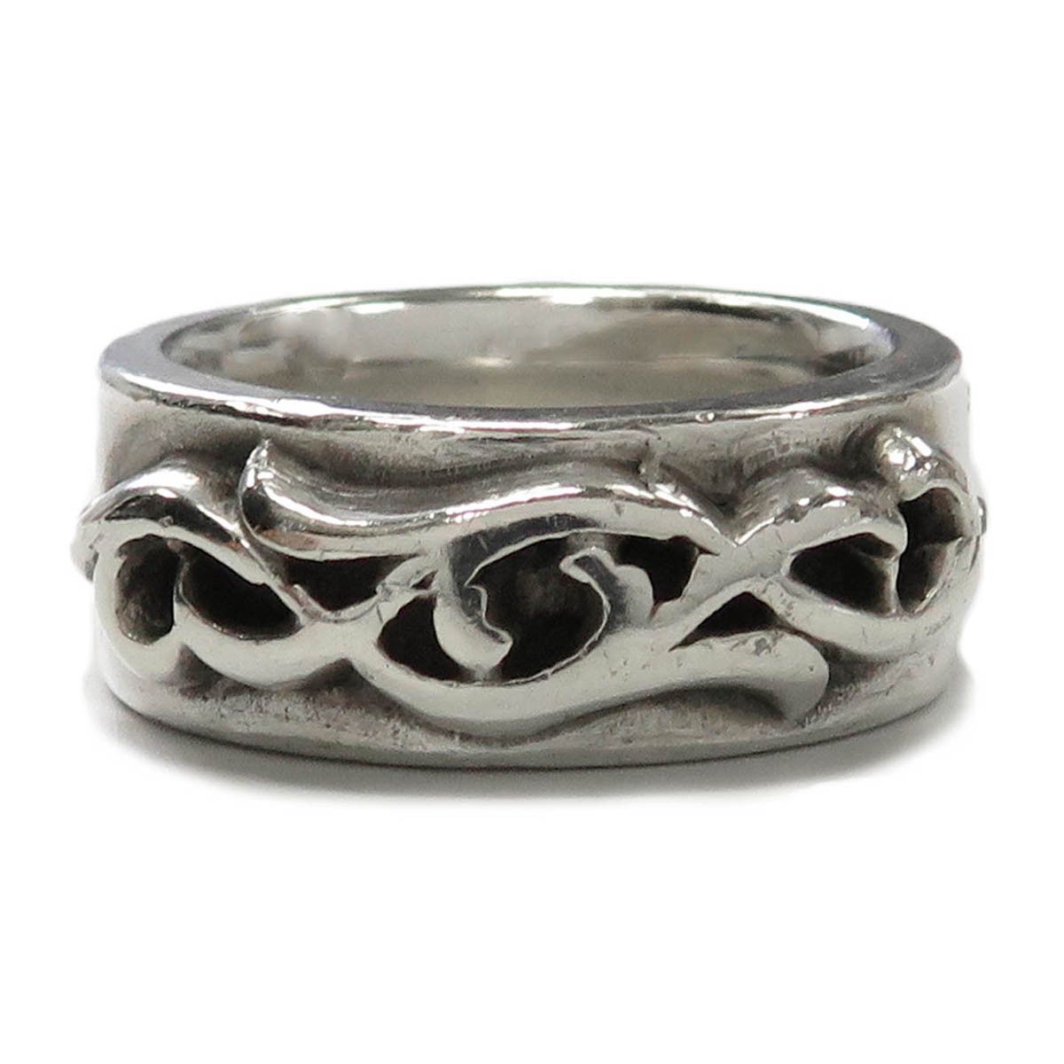 image of Chrome Hearts Vine Ring - Size 6.5 in Silver, Men's