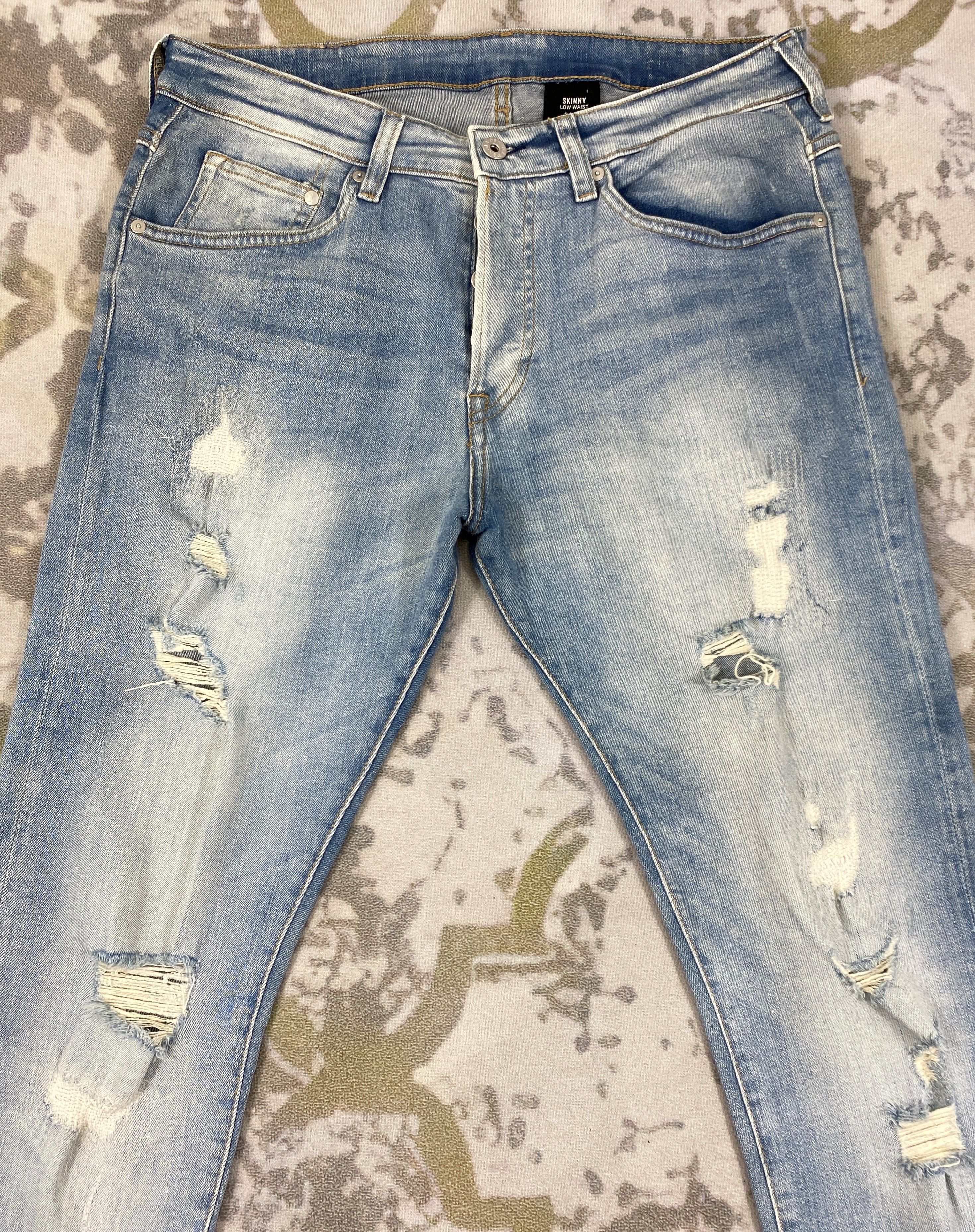 H&M H&M Japanese Brand Distressed Denim 34x28.5 -JN013 Size US 34 / EU 50 - 3 Thumbnail