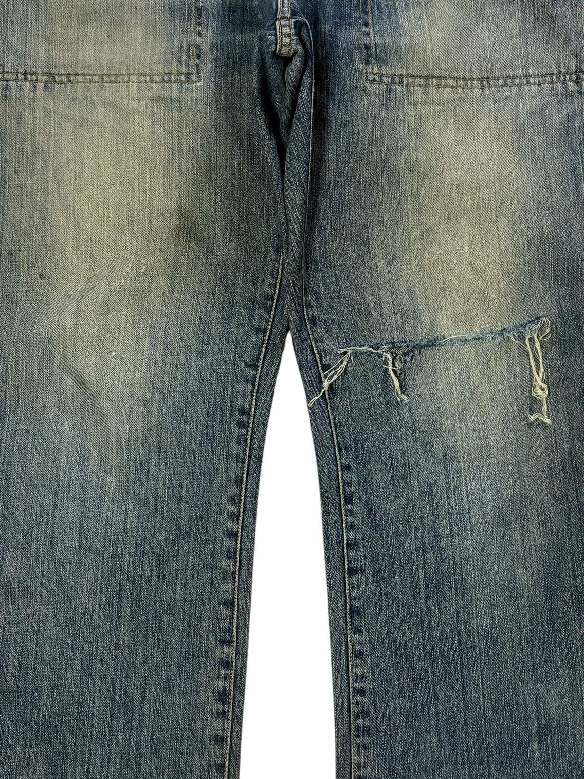 Gap Vintage Gap Army Baker Fatigue Mud Wash Distress Baggy Jeans Size US 38 / EU 54 - 5 Thumbnail