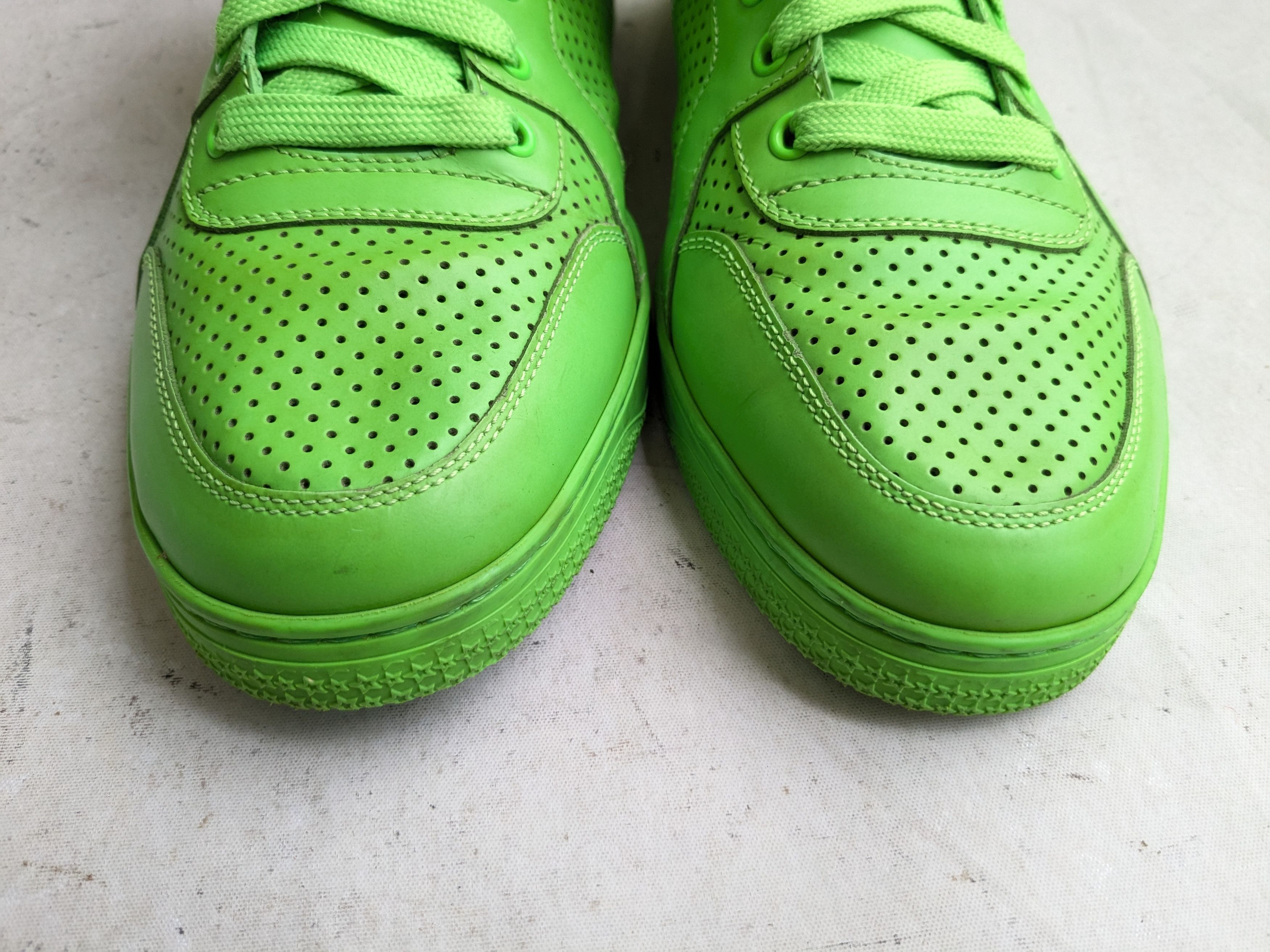 Gucci Gucci High Top Sneakers Green 10 Leather Size US 10 / EU 43 - 2 Thumbnail