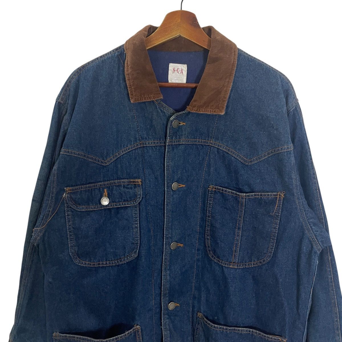 Japanese Brand Vintage S.G.B Detroit Denim Jacket Size US M / EU 48-50 / 2 - 2 Thumbnail