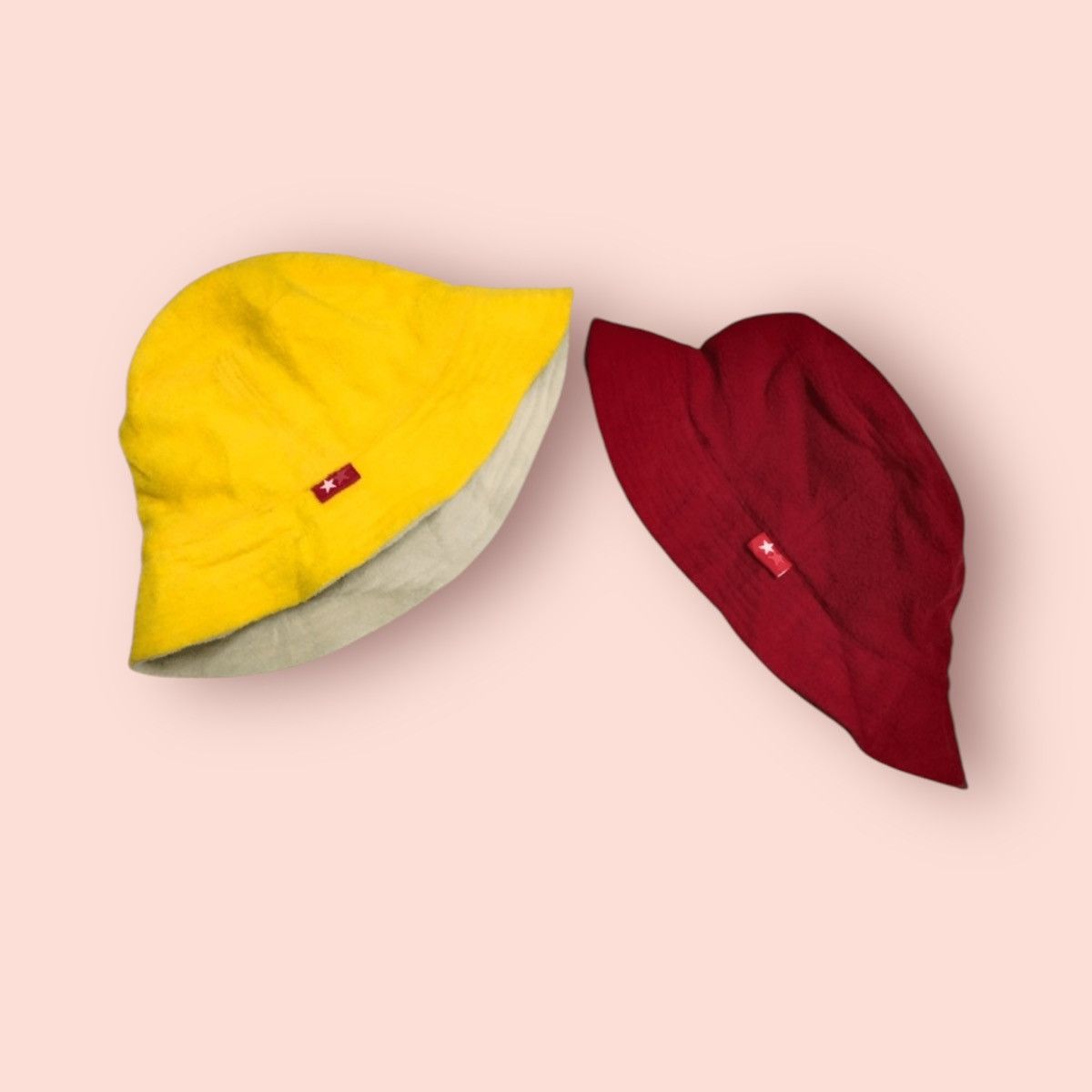 Japanese Brand × Vintage Y2K REVERSIBLE FLEECE BUCKET HAT Size ONE SIZE - 1 Thumbnail