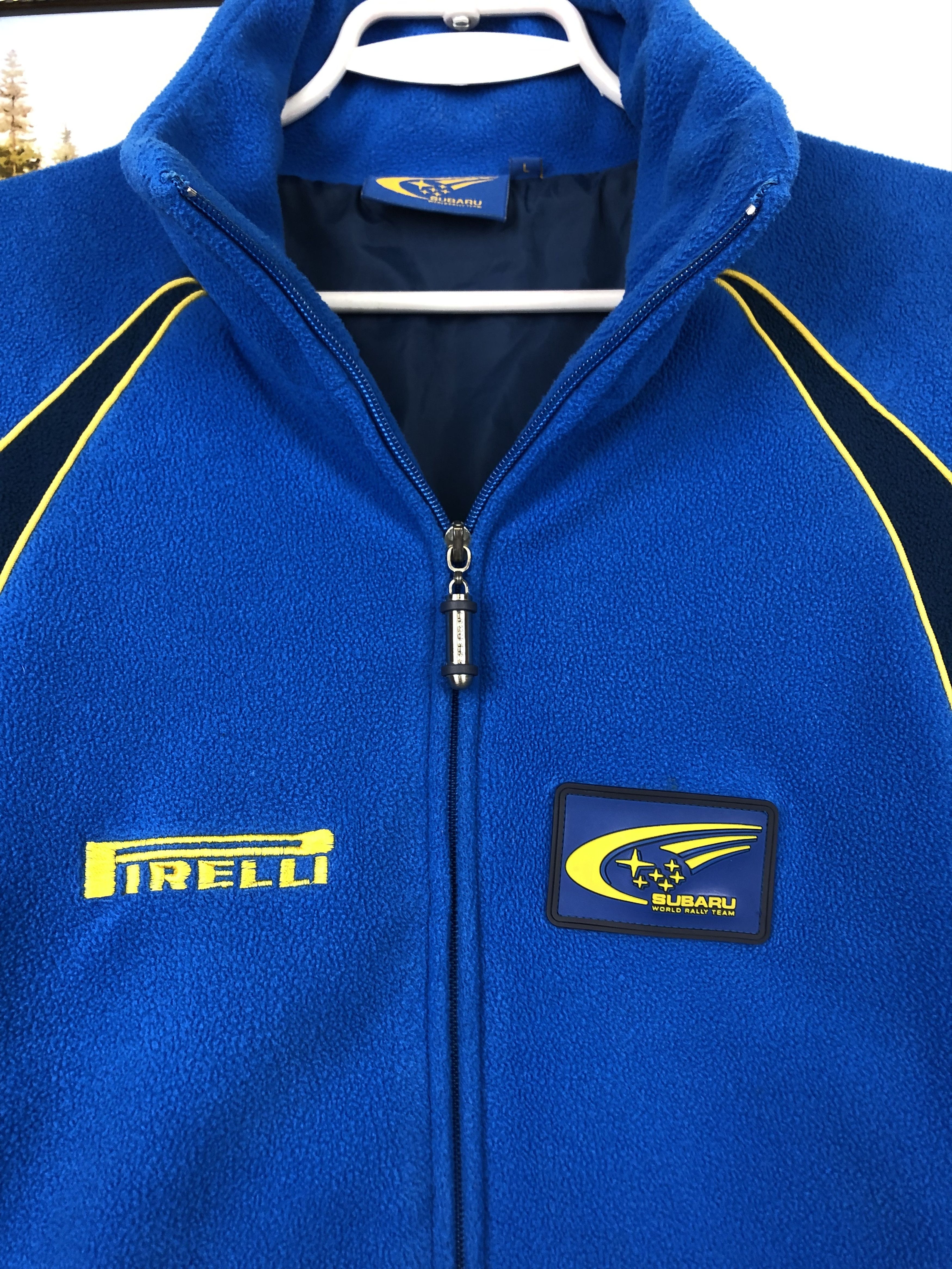 Vintage Vintage Subaru Racing Jacket Blue Marlboro Ferrari Fleece Size US L / EU 52-54 / 3 - 3 Thumbnail