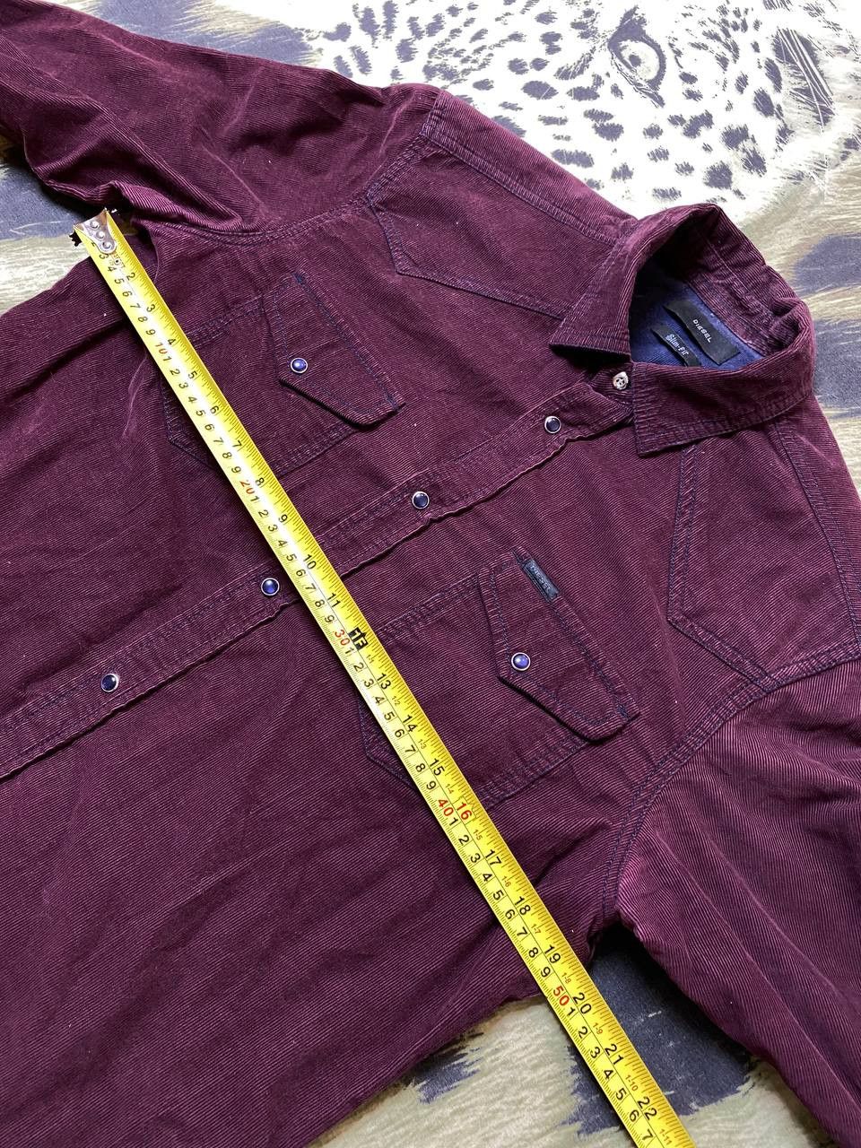 Diesel Trashed Shirt Vintage Cropped Button Up Size US M / EU 48-50 / 2 - 12 Thumbnail
