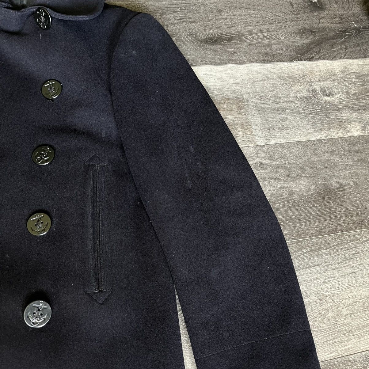 Naval Clothing Factory True Vintage 1940s WW2 World War 2 Navy Wool Peacoat Jacket Size US S / EU 44-46 / 1 - 9 Thumbnail