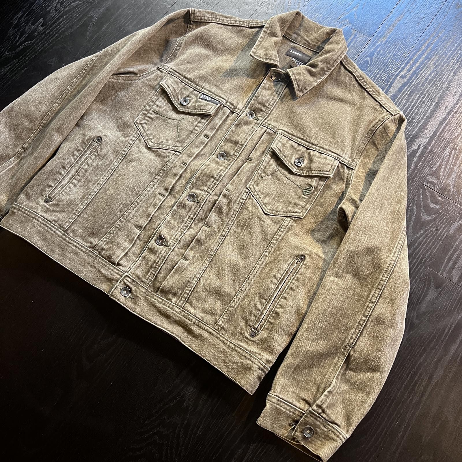 Rocawear × Vintage Vintage Rocawear Denim Jacket Green Faded Distressed Size US L / EU 52-54 / 3 - 2 Thumbnail