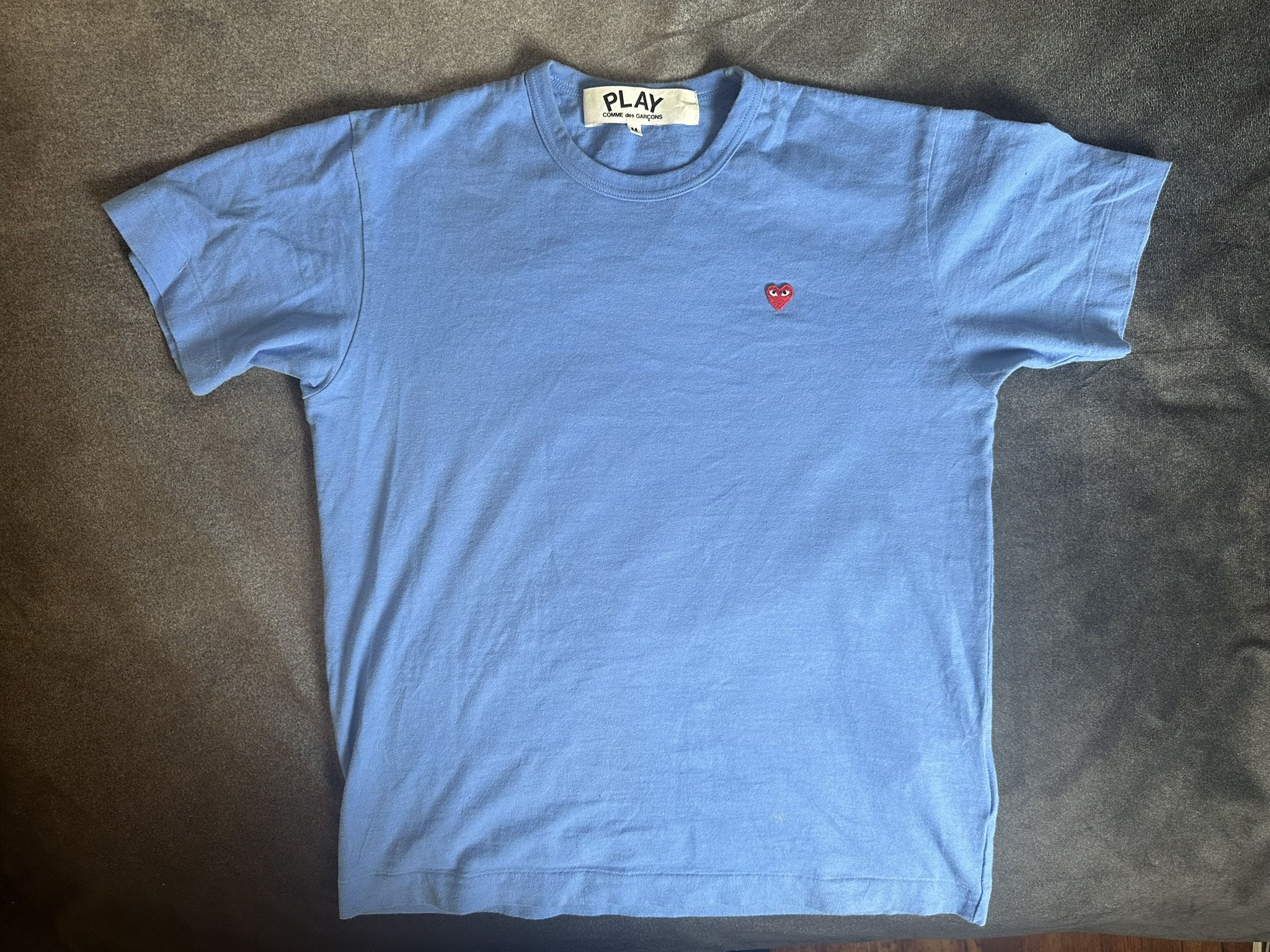 Comme des Garcons PLAY Comme des Garçons PLAY Tee — Light Blue / Heart Logo Size US M / EU 48-50 / 2 - 1 Thumbnail