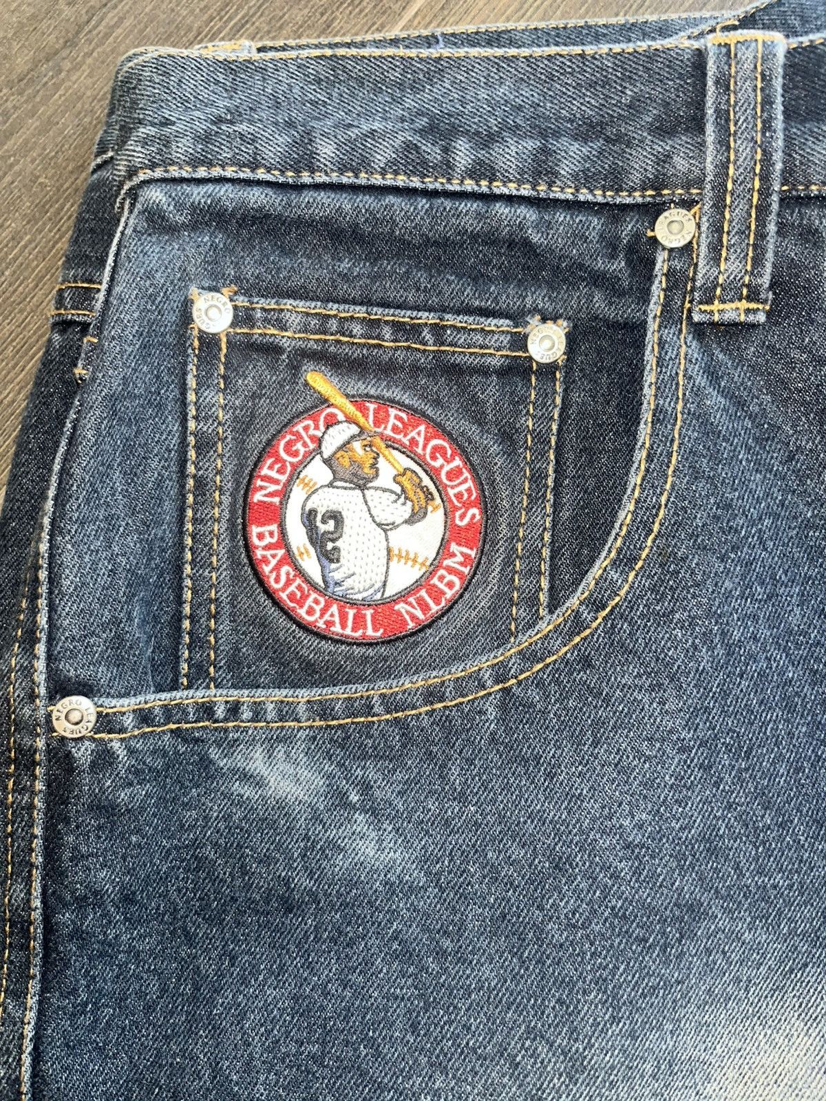 Other Headgear x Negro Leagues Baseball Patch Jeans (42) Size US 42 / EU 58 - 12 Thumbnail
