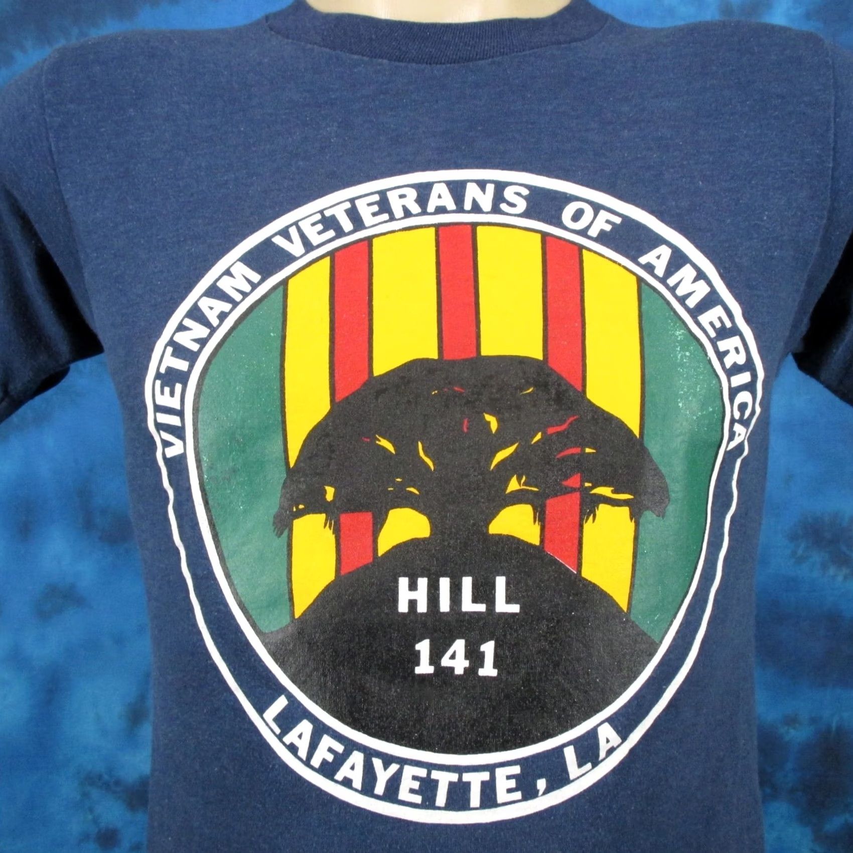 Vintage VINTAGE VIETNAM VETERANS OF AMERICA LOUISIANA T-Shirt 80s XXS hill 141 single stitch Men Size US XS / EU 42 / 0 - 2 Thumbnail