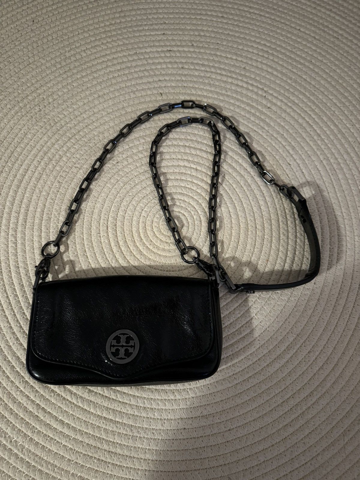 Tory Burch Tory Burch waxed leather black mini crossbody bag Size ONE SIZE - 2 Thumbnail
