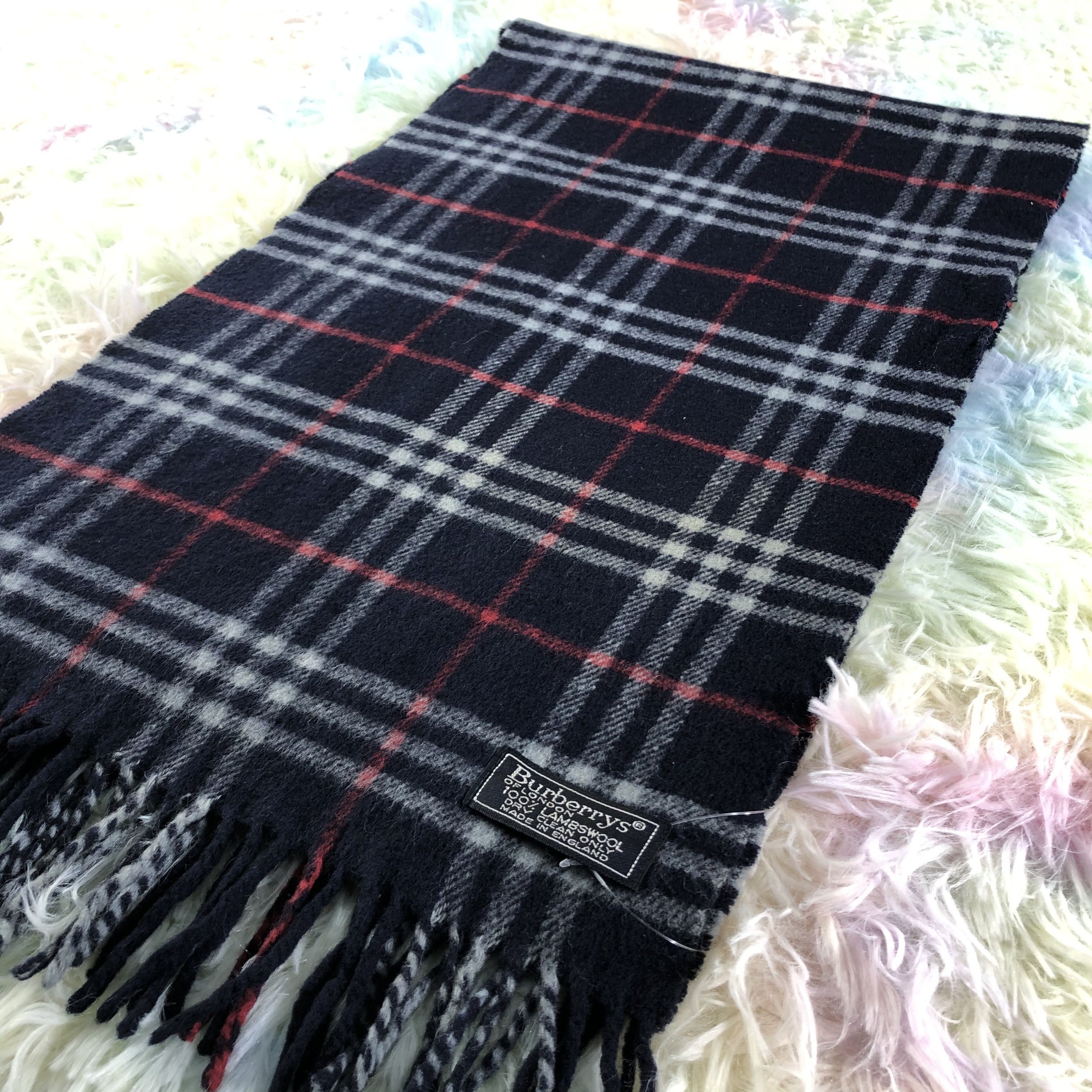 Burberry × Vintage Burberry Scarf / Muffler / Neckwear - KM501 Size ONE SIZE - 3 Thumbnail