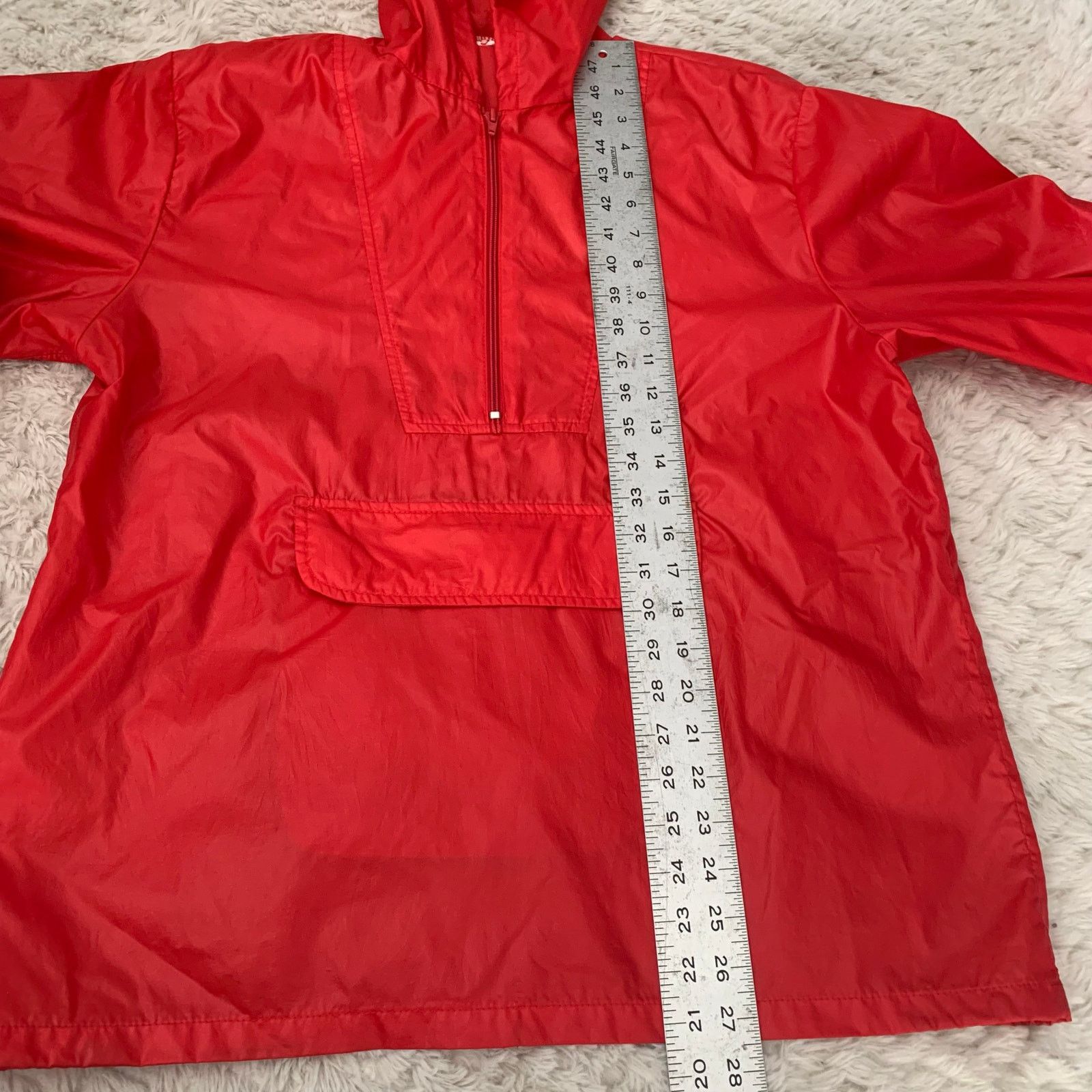 Gap Vintage 1980s Gap Red Windbreaker Poncho Size US M / EU 48-50 / 2 - 5 Thumbnail
