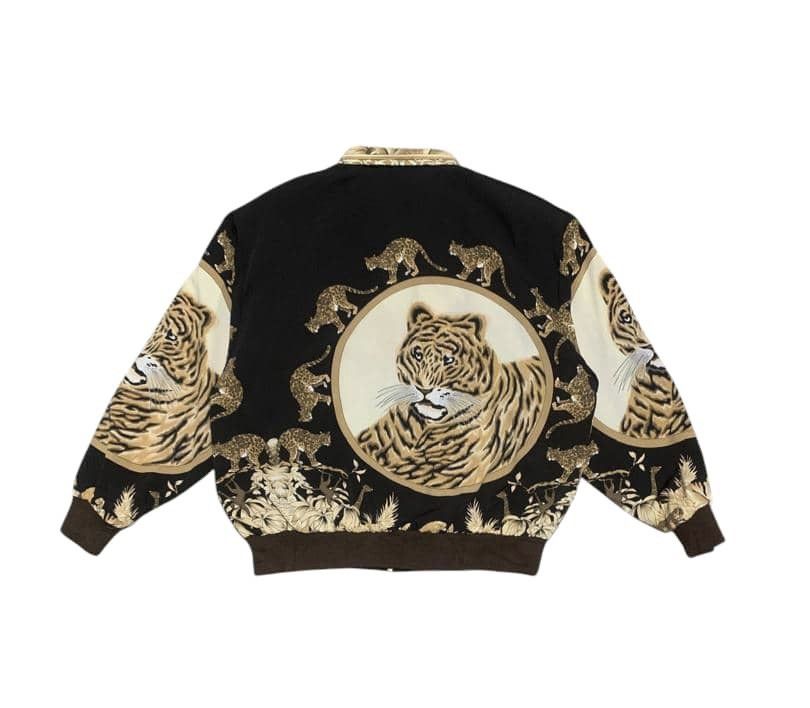 If Six Was Nine Vintage Japanese Tiger Full Printed Bomber Jacket Size US L / EU 52-54 / 3 - 4 Thumbnail