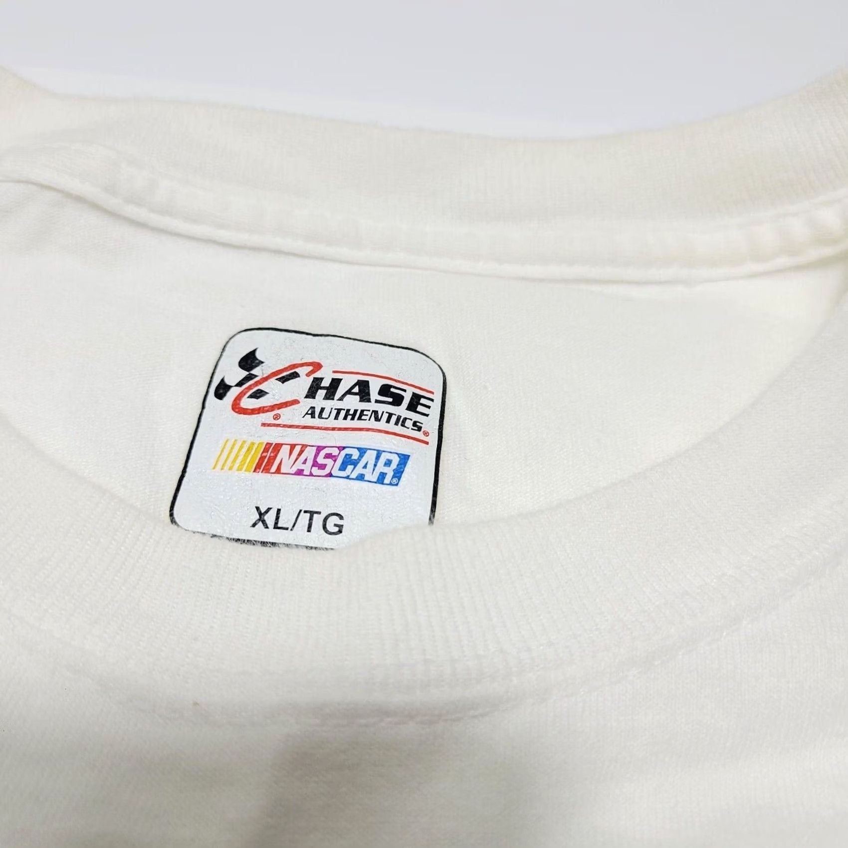 Chase Authentics Dale Earnhardt Jr Nascar Mountain Dew Racing Tee Shirt Men’s XL White Crew Neck Short Sleeve T-Shirt Regular Vintage No? Size US XL / EU 56 / 4 - 7 Thumbnail
