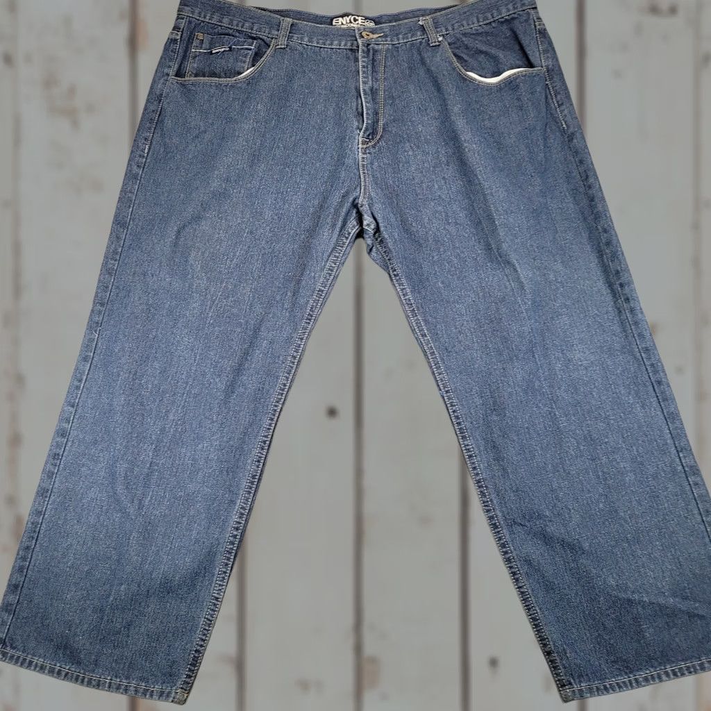Enyce ENYCE Mens Jeans Size 48 x 30 Blue Relaxed Fit Baggy Hip Hop Skater Denim Size US 32 / EU 48 - 1 Thumbnail