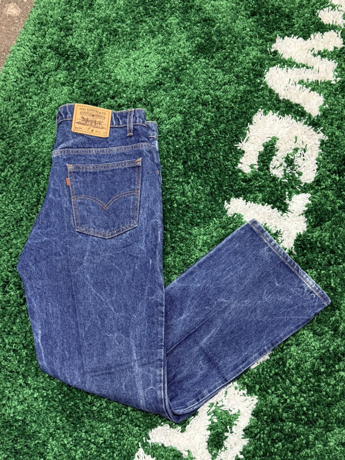 Levi's × Vintage Vintage Levi 517 Orange Tab Stone Wash Denim Jeans 38 Acid Size US 38 / EU 54 - 1 Thumbnail