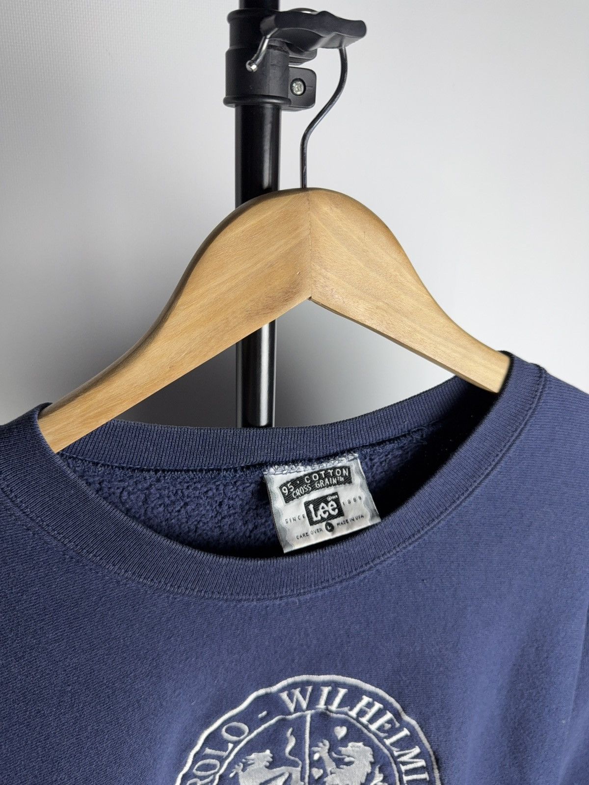 Lee × Vintage Lee University Crewneck Sweatshirt Carolo-Wilhelmina Logo Size US L / EU 52-54 / 3 - 3 Thumbnail