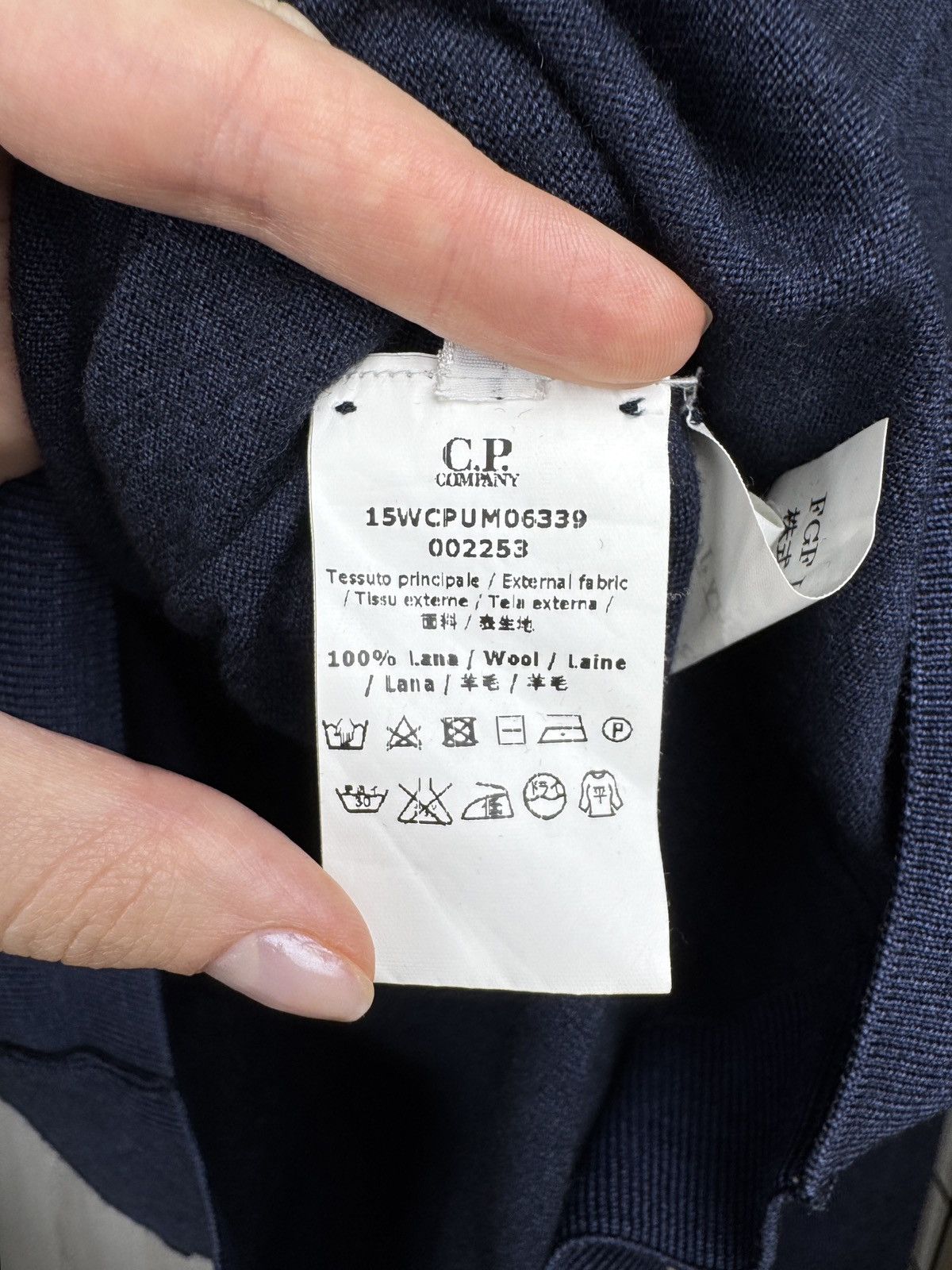 C.P. Company C.P. Company blue knitted 1/4 zip pullover japan sweater Size US S / EU 44-46 / 1 - 13 Thumbnail