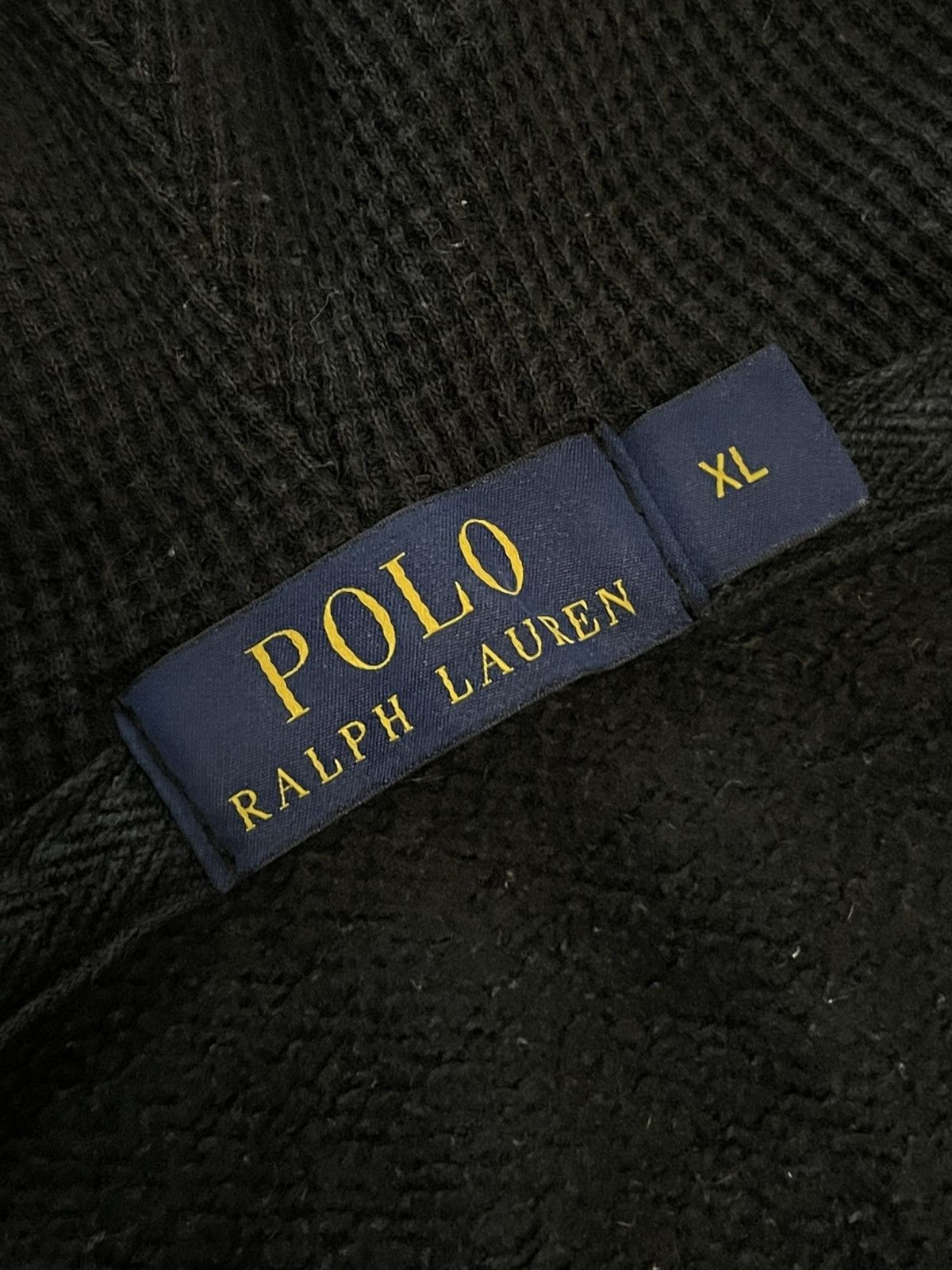 Polo Ralph Lauren Polo Ralph Lauren Full Zip Heavy Cotton Black Hoodie Size US XL / EU 56 / 4 - 6 Thumbnail