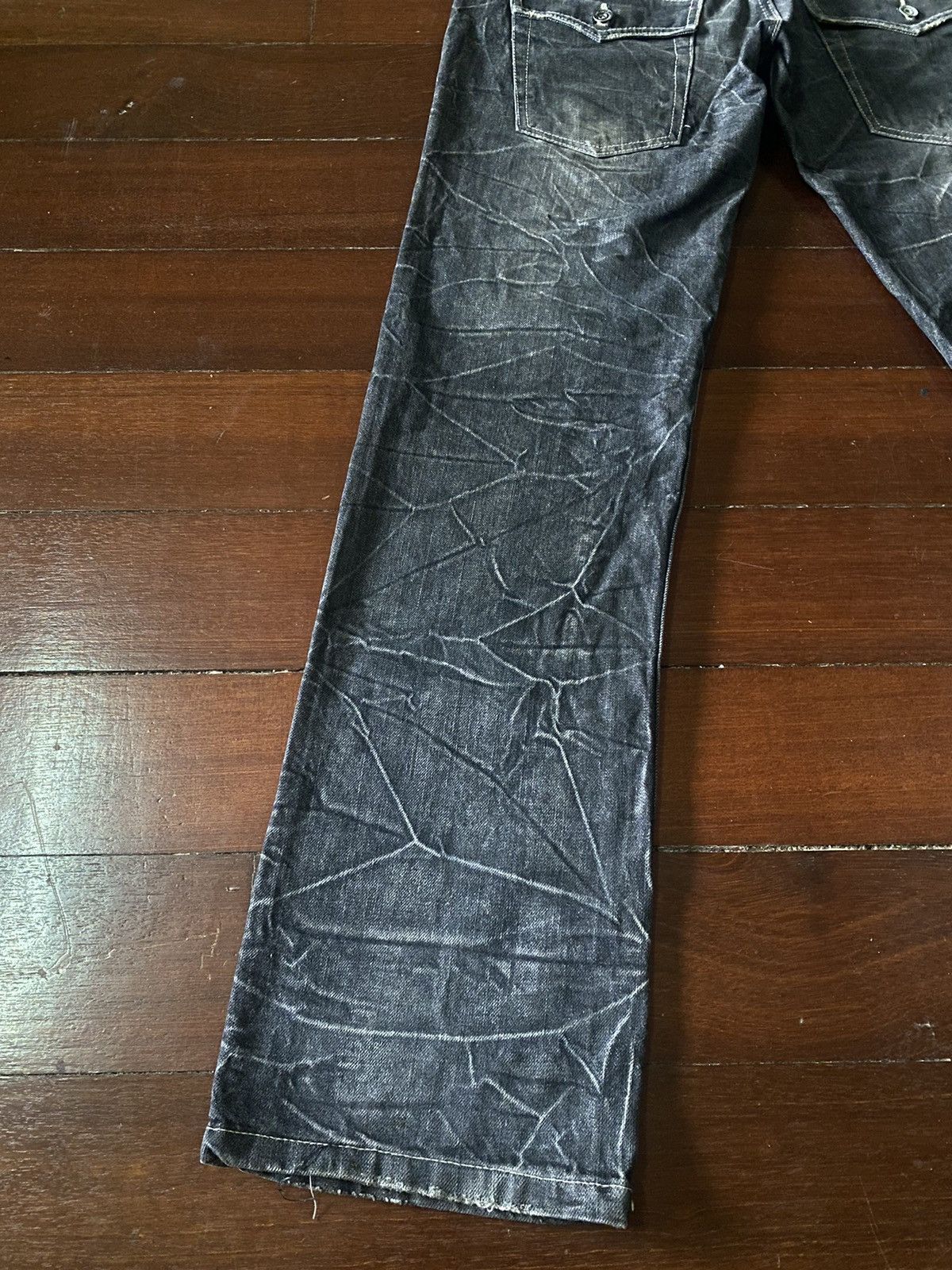 Designer × Japanese Brand × PPFM FIRE 🔥 CRAZY DESIGN ANTFUI JEANS Double Waist HONEY COMB Size US 32 / EU 48 - 12 Thumbnail
