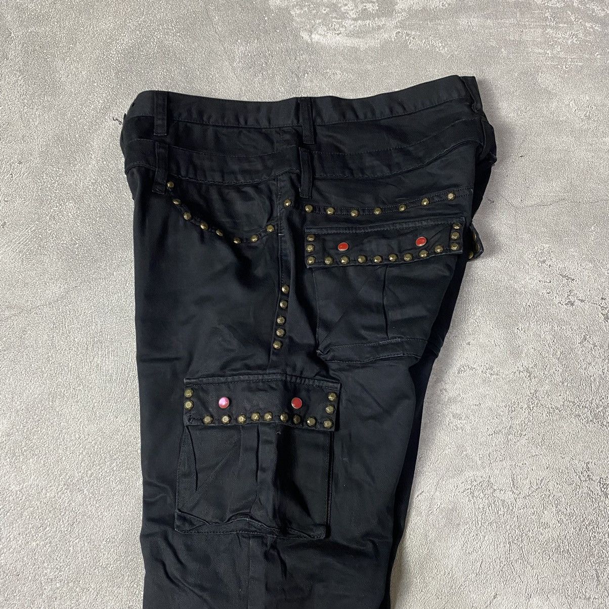 14th Addiction × If Six Was Nine × Japanese Brand Wild Khakis Double Waist Studed Cargo Pants Size US 32 / EU 48 - 5 Thumbnail
