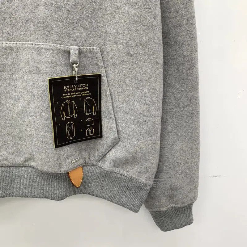 Louis Vuitton Louis Vuitton Gray Wool Men's Hoodie . Size US L / EU 52-54 / 3 - 4 Thumbnail