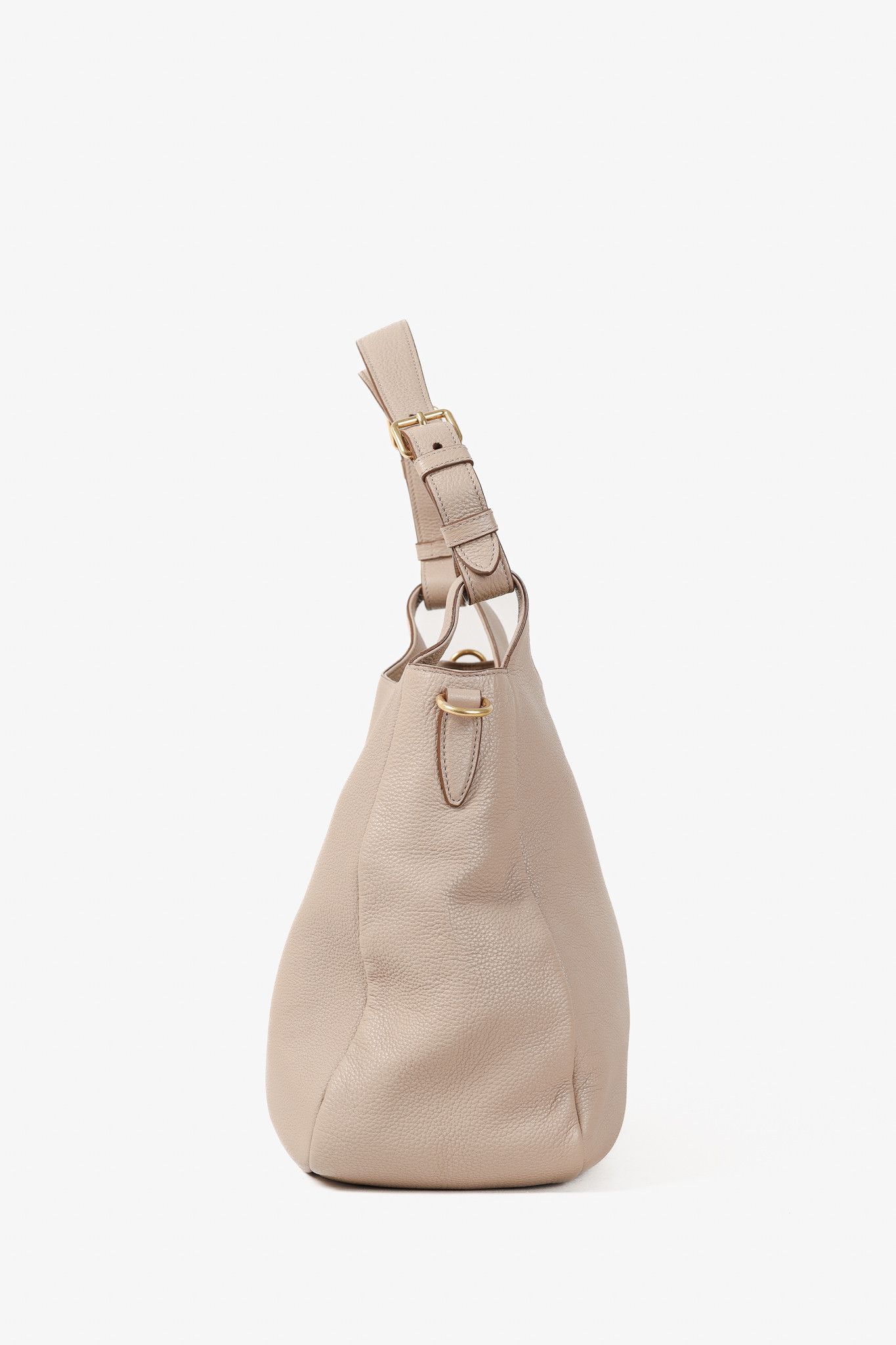 Prada Prada Cammeo Vitello Daino Striped-Crossbody-Strap Hobo Size ONE SIZE - 3 Thumbnail