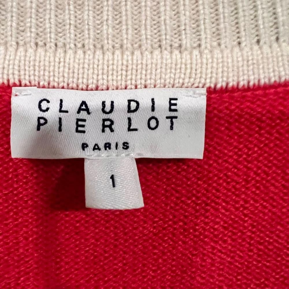 Other CLAUDIE PIERLOT Bi color cardigan/university look cardigan Size S / US 4 / IT 40 - 4 Thumbnail