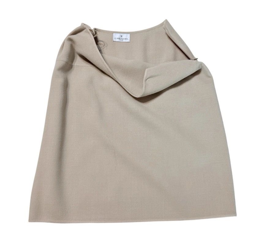 Other J. Mendel Paris Two-Piece Skirt Suit Beige Couture Ensemble Size 27" / US 4 / IT 40 - 3 Thumbnail