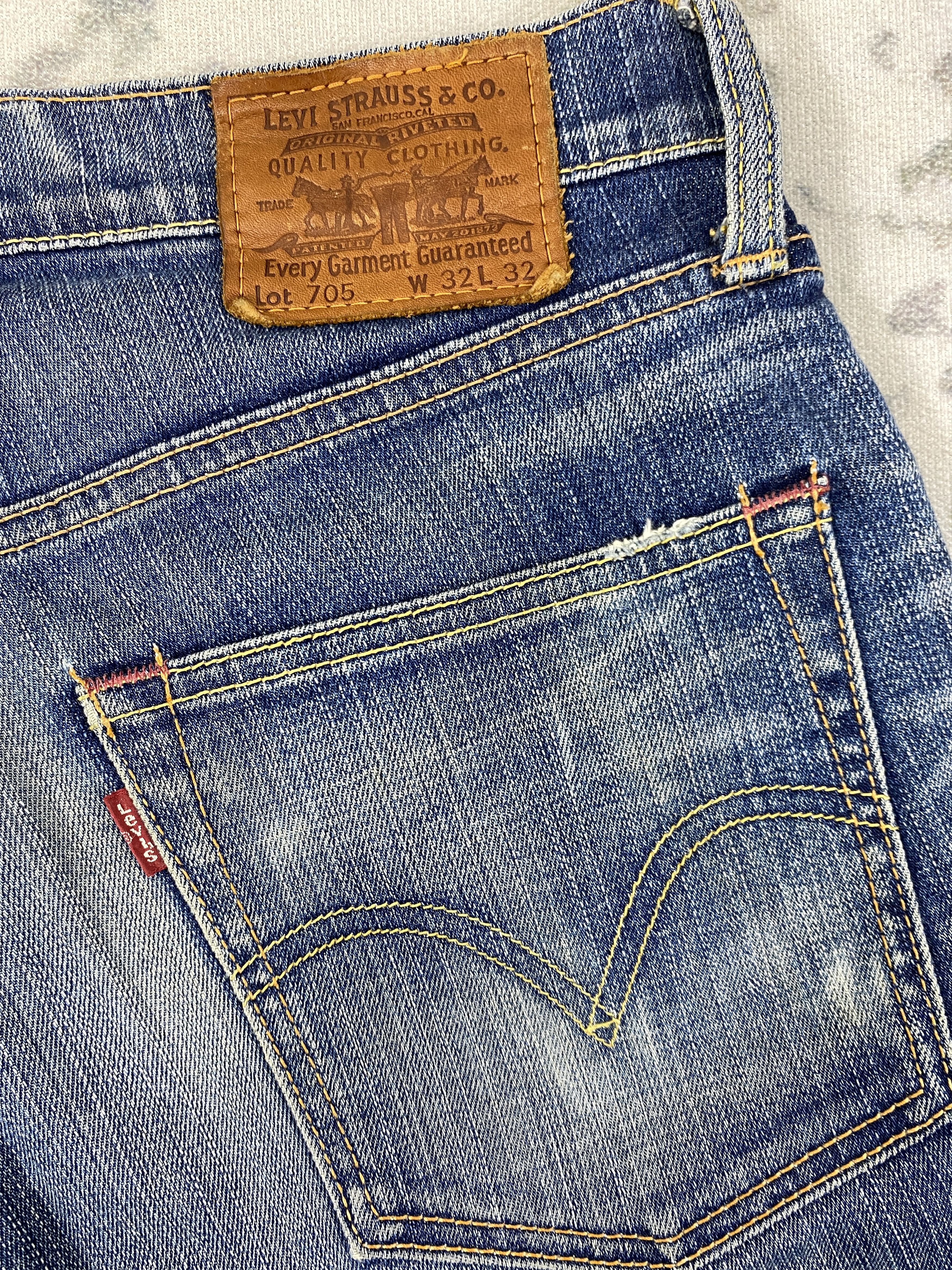 Levi's Distressed Blue Vintage Levi's 705 34x34 Denim -JN2034 Size US 34 / EU 50 - 11 Thumbnail