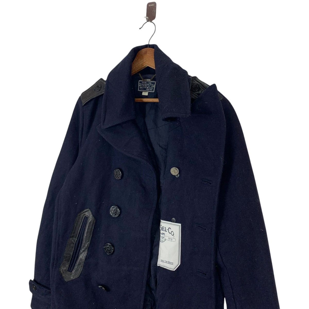 Diesel × Diesel Black Gold × Vintage VINTAGE DIESEL DOUBLE BREASTED WOOL COAT Size US L / EU 52-54 / 3 - 6 Thumbnail