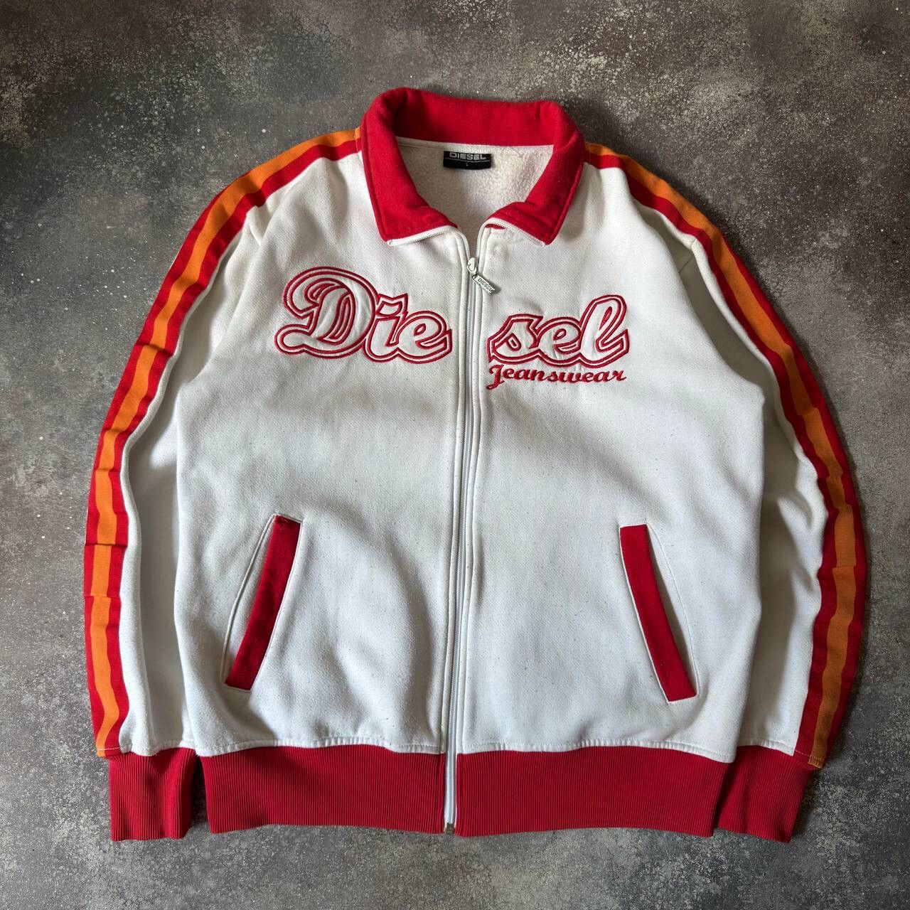 Diesel Vintage Big Logo Zip Sweatshirt