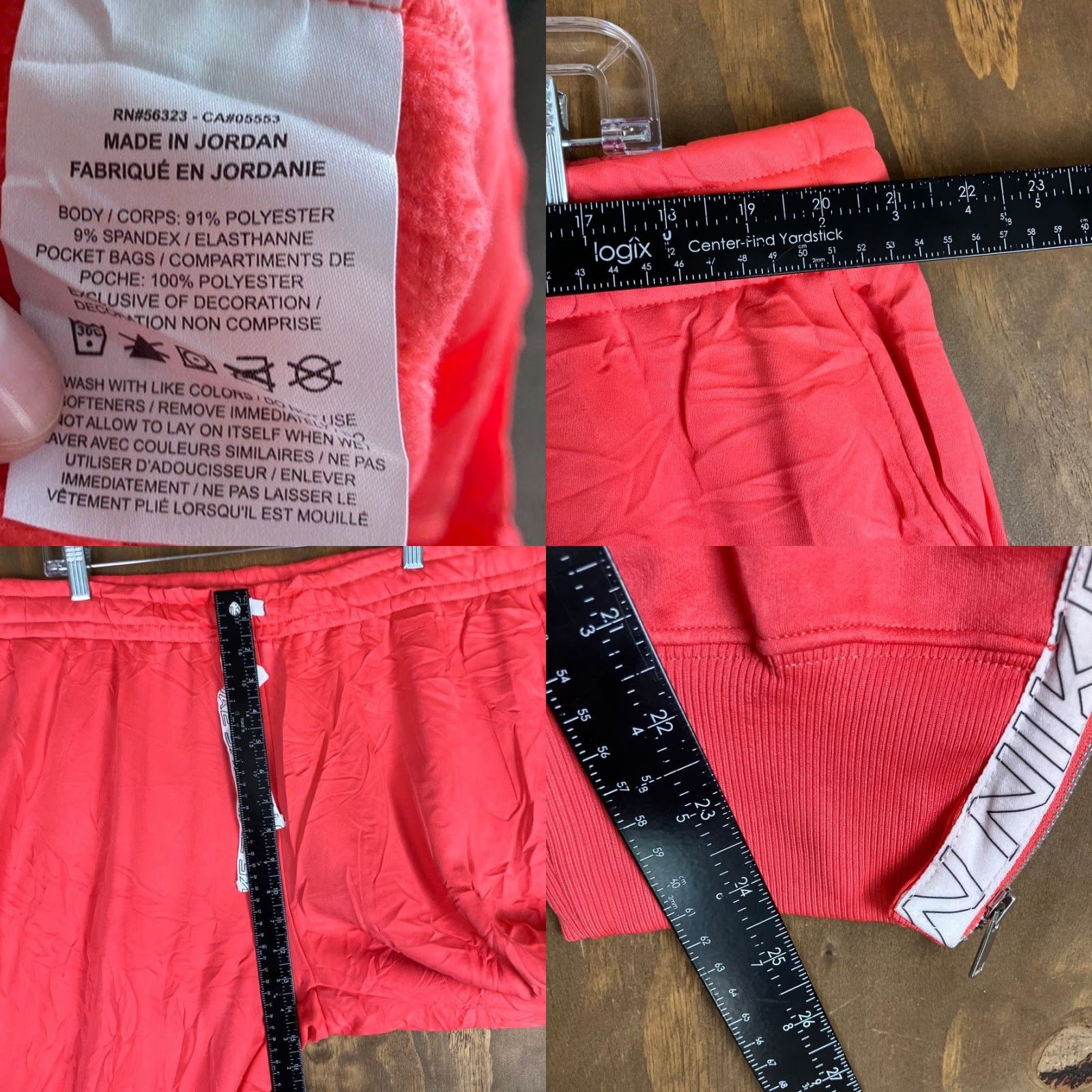 Nike Nike Womens Sweatpants Jogger Pink 2X Plus Dry Fit Therma Ankle Zip Elastic Waist Pockets Tapered Casual Activewear Size 28" / US 6 / IT 42 - 8 Thumbnail