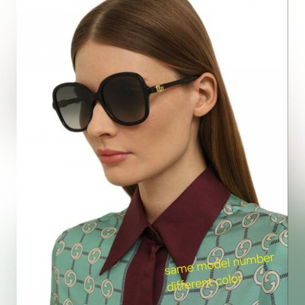 Gucci NWT Gucci Women's Sunglasses Havana Pink Butterfly GG 1178S Size ONE SIZE - 8 Thumbnail