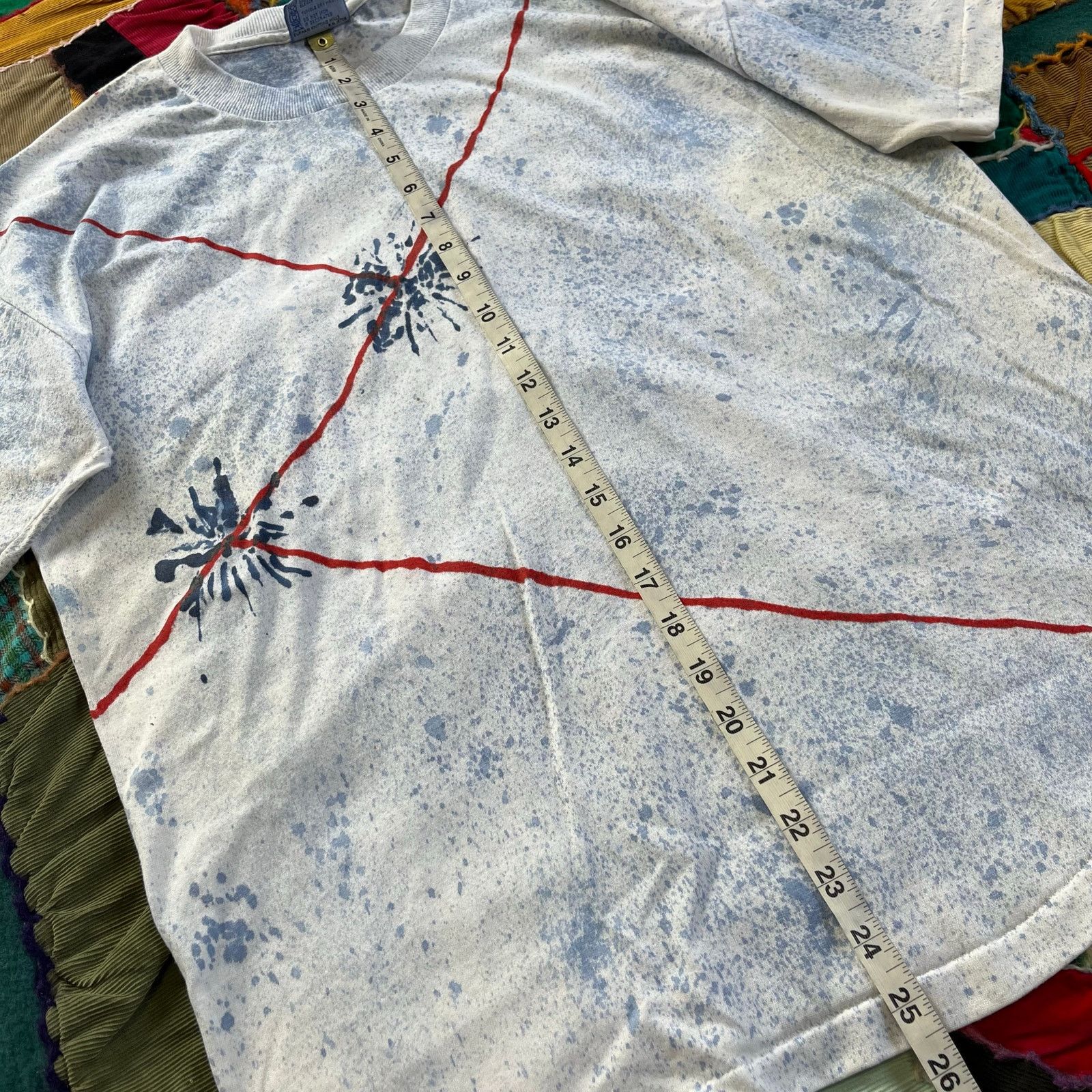 Other Vintage Winter Christmas Wrapping AOP Baby Blue Shirt Large Size US L / EU 52-54 / 3 - 4 Thumbnail