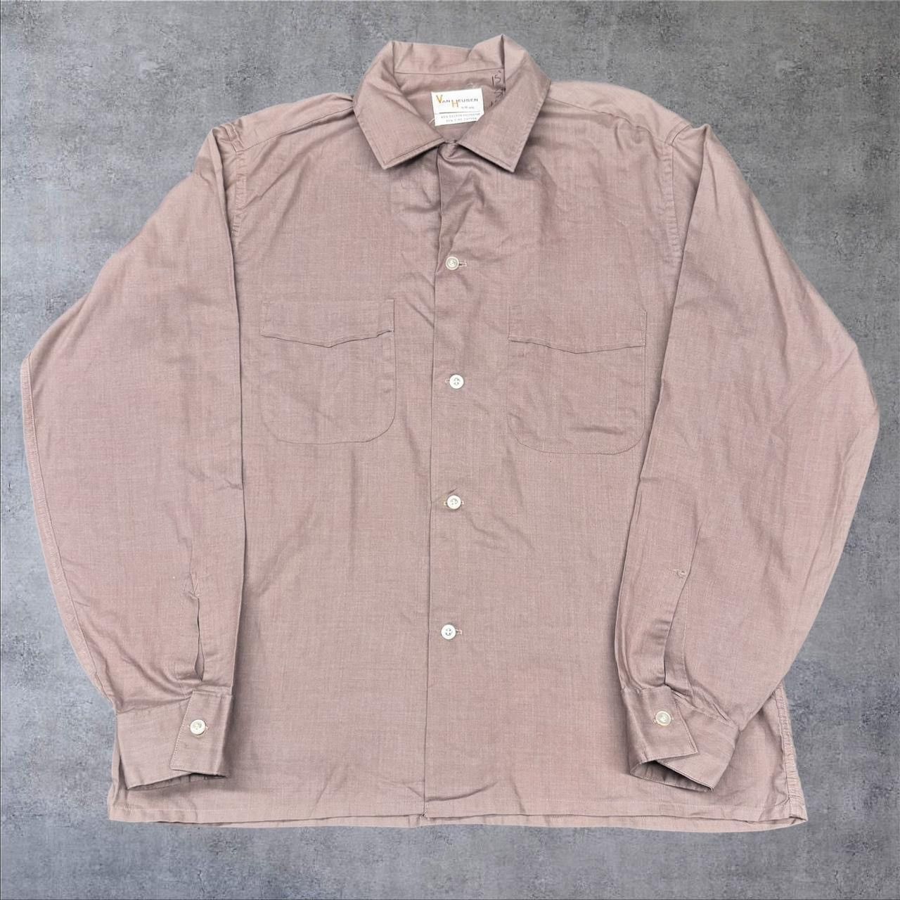 Van Heusen × Vintage 1960s 1970s Vintage Brown Button Up Shirt Size US M / EU 48-50 / 2 - 1 Thumbnail