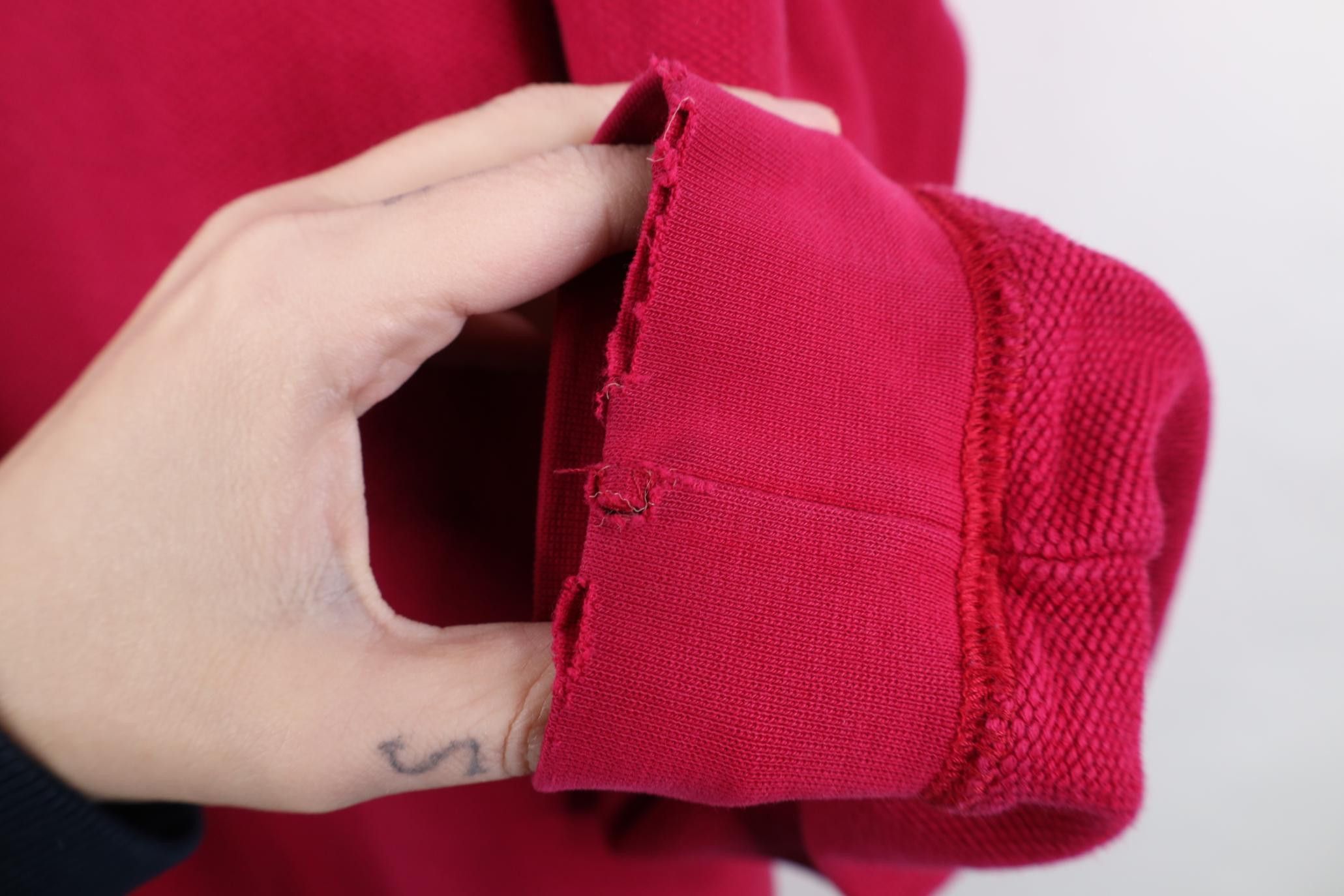 Lands' End Vintage 90s Lands End Thermal Knit Crewneck Sweater Pink Size US M / EU 48-50 / 2 - 10 Thumbnail