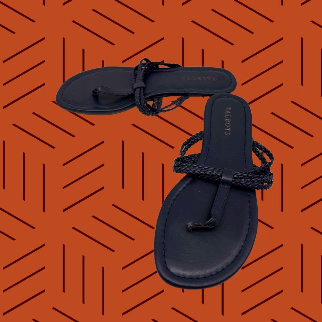 Talbots Talbots Thong Sandals Size 7 Navy Pre-Owned Size US 7 / IT 37 - 1 Thumbnail