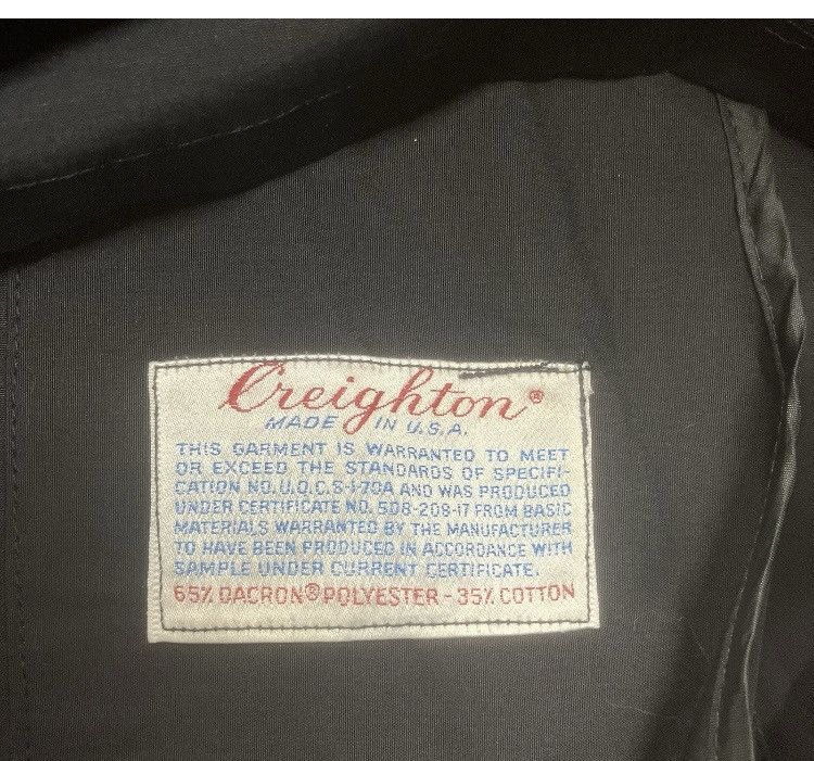 Vintage 80’s Military Deck Jacket Creighton Windbreaker Chin Strap Size US XL / EU 56 / 4 - 7 Thumbnail