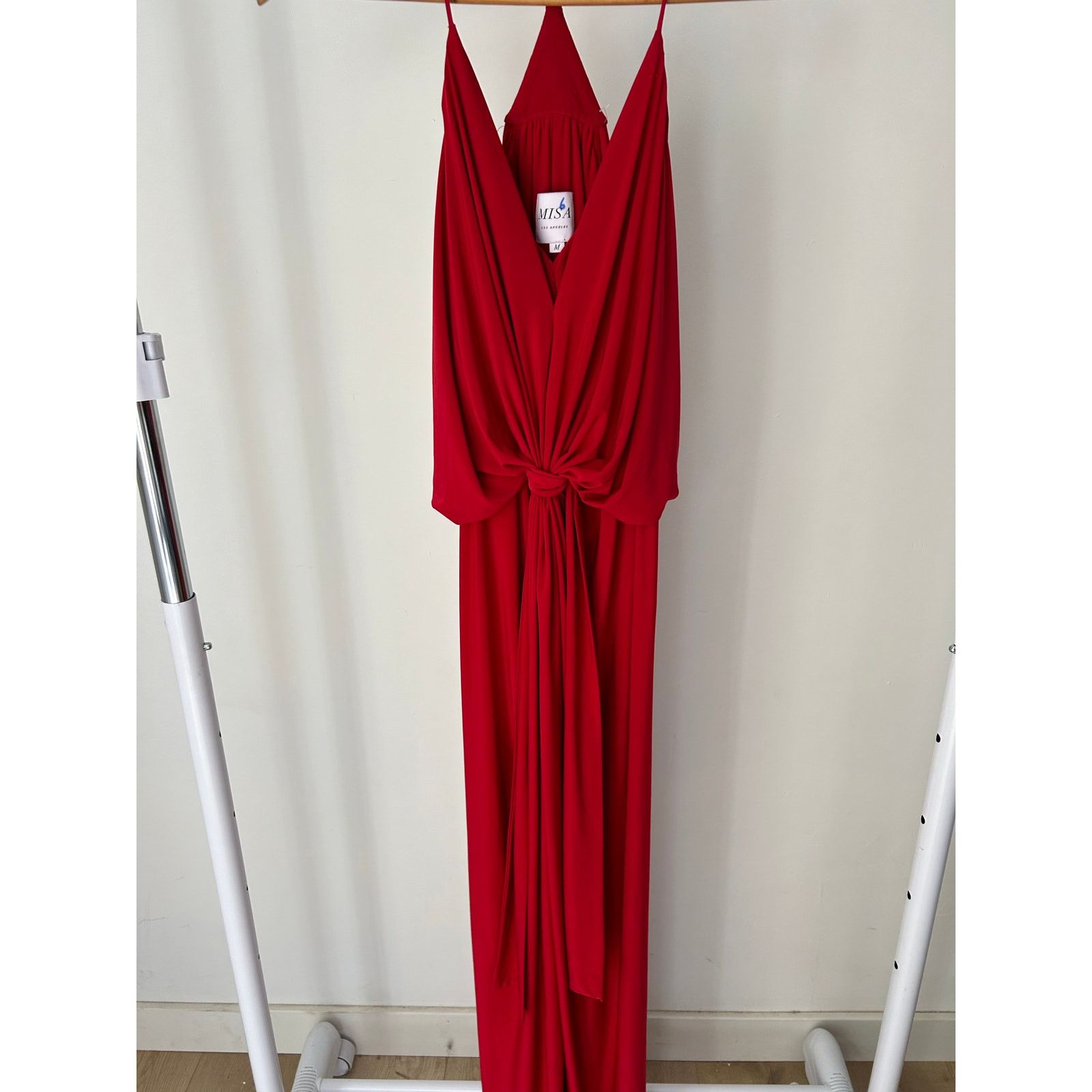 MISA Los Angeles Gorgeous Misa Los Angeles Vibrant Red Maxi Dress Size M / US 6-8 / IT 42-44 - 3 Thumbnail