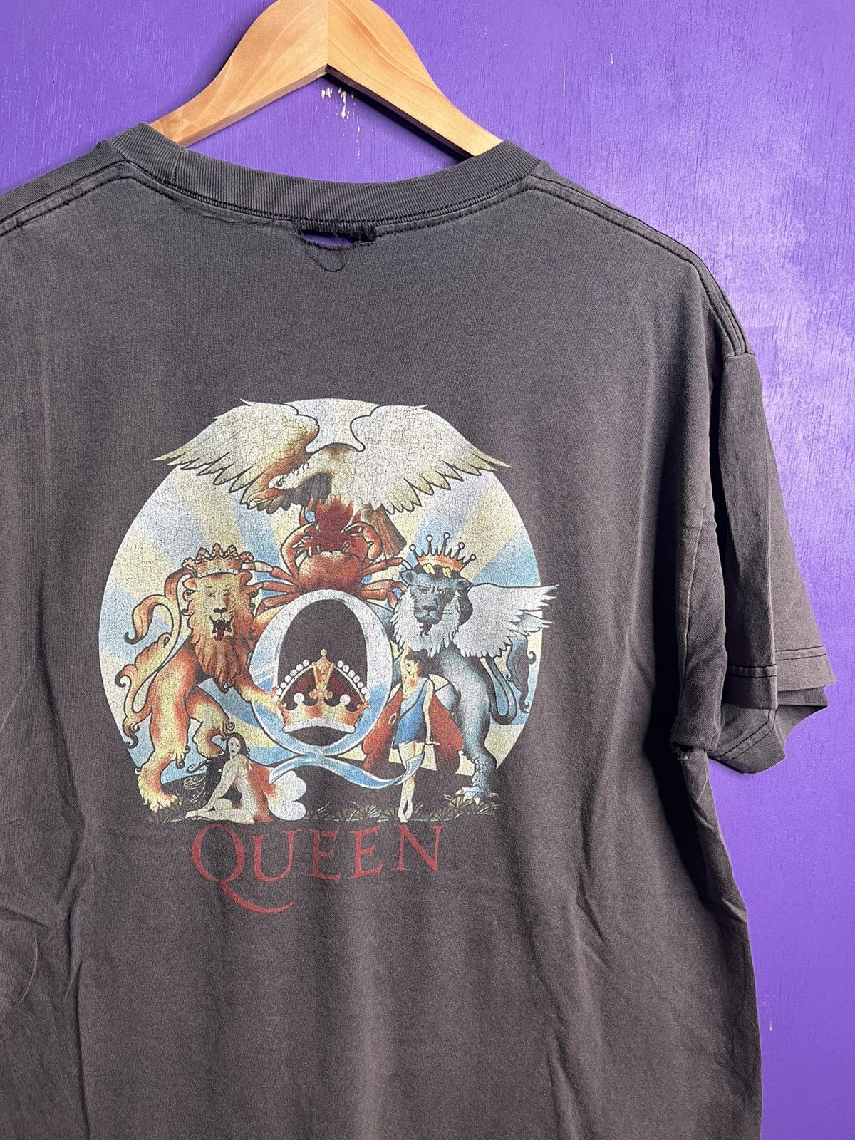 Band Tees × Vintage Vintage 90s Queen bohemian raphsody mullet tee Size US L / EU 52-54 / 3 - 3 Thumbnail