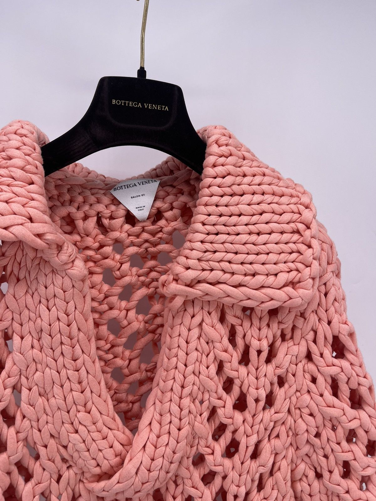 Bottega Veneta Bottega Crotchet Polo Pink Size S RRP $1500 Size US S / EU 44-46 / 1 - 3 Thumbnail
