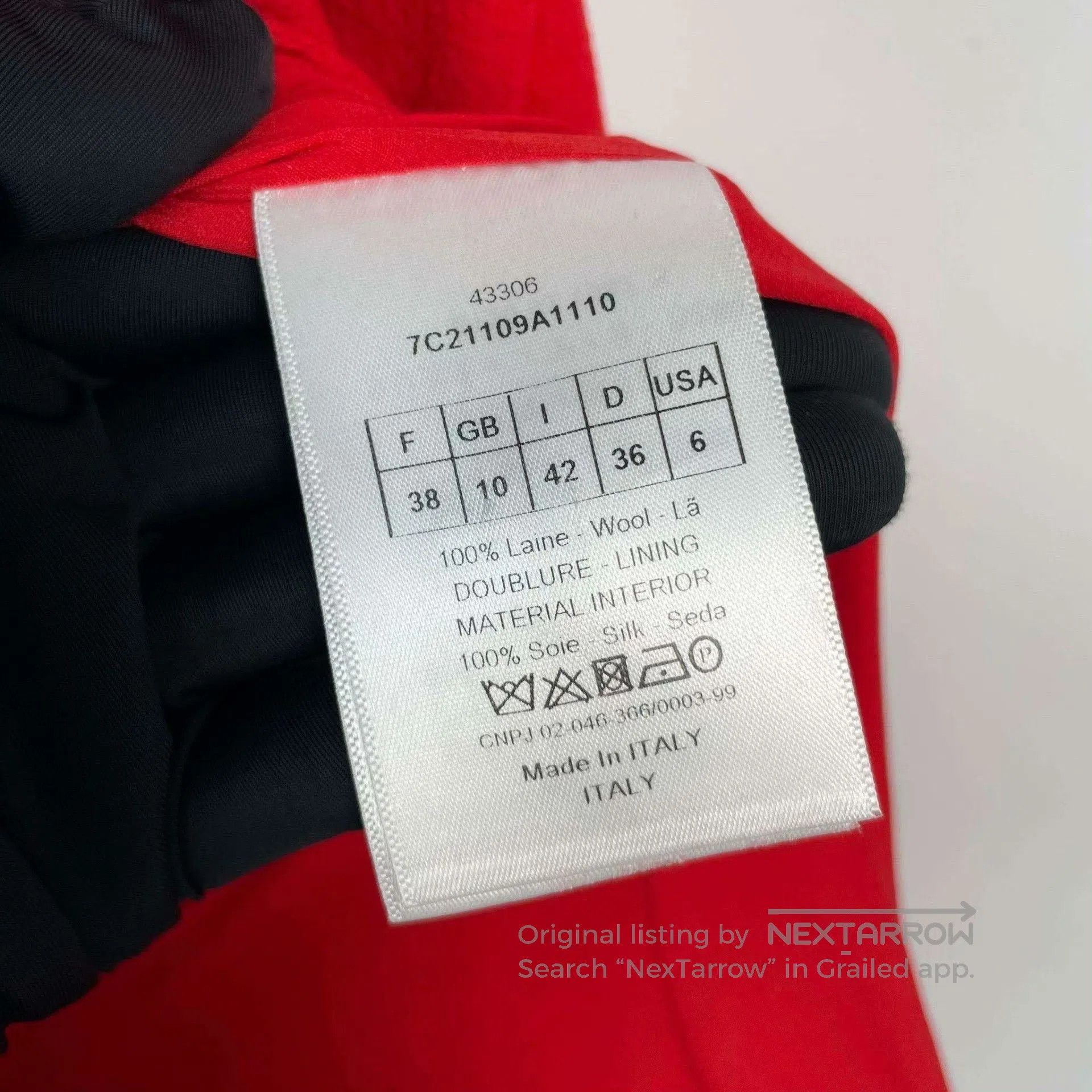 Dior Dior Red Wool Sleeveless Coat. Size S / US 4 / IT 40 - 6 Thumbnail