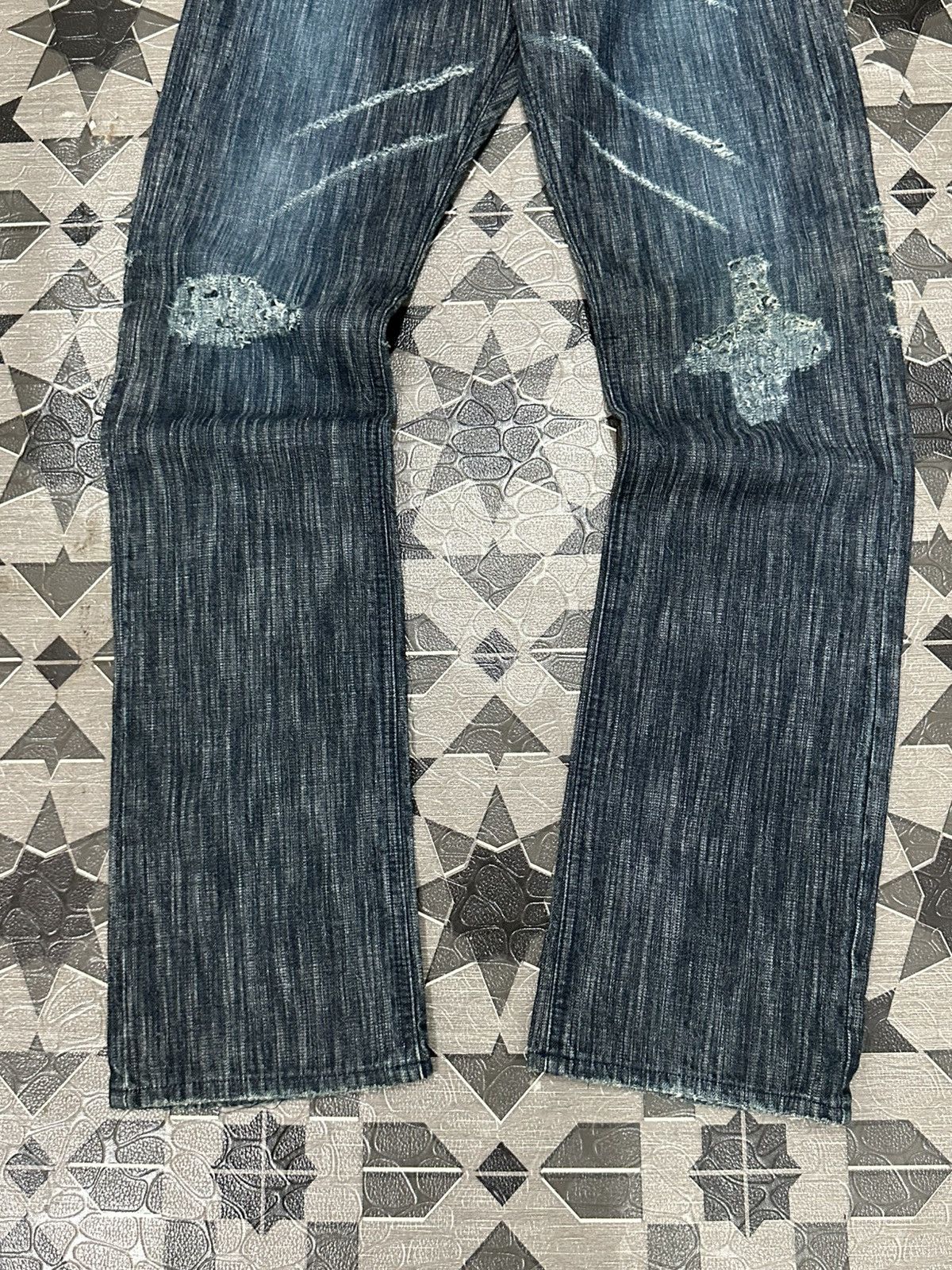 Michel Klein 1990 MK Homme (Michel Klein) Claw Mark Denim Size US 30 / EU 46 - 4 Thumbnail