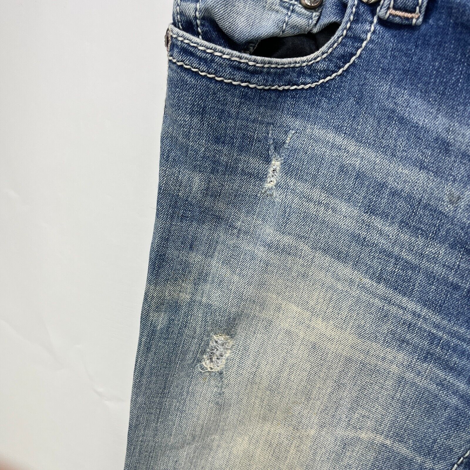 Miss Me × Vintage Vintage Y2K Miss Me Jeans Mid Rise Boot Flare Size 30 x 34 Size 30" / US 8 / IT 44 - 12 Thumbnail