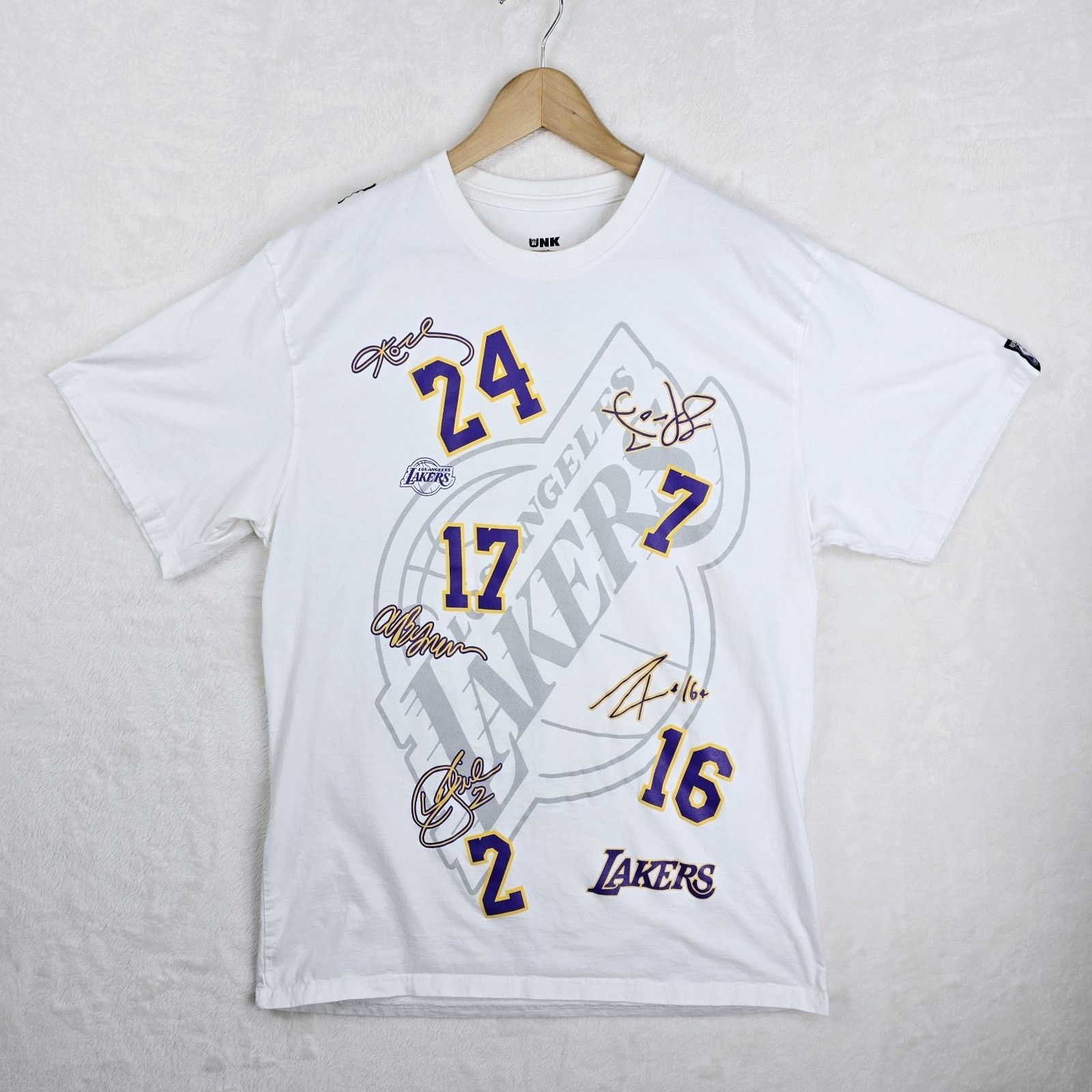 Other UNK x NBA Lakers Team Signatures AOP Kobe Bryant Shirt XL Size US XL / EU 56 / 4 - 2 Thumbnail
